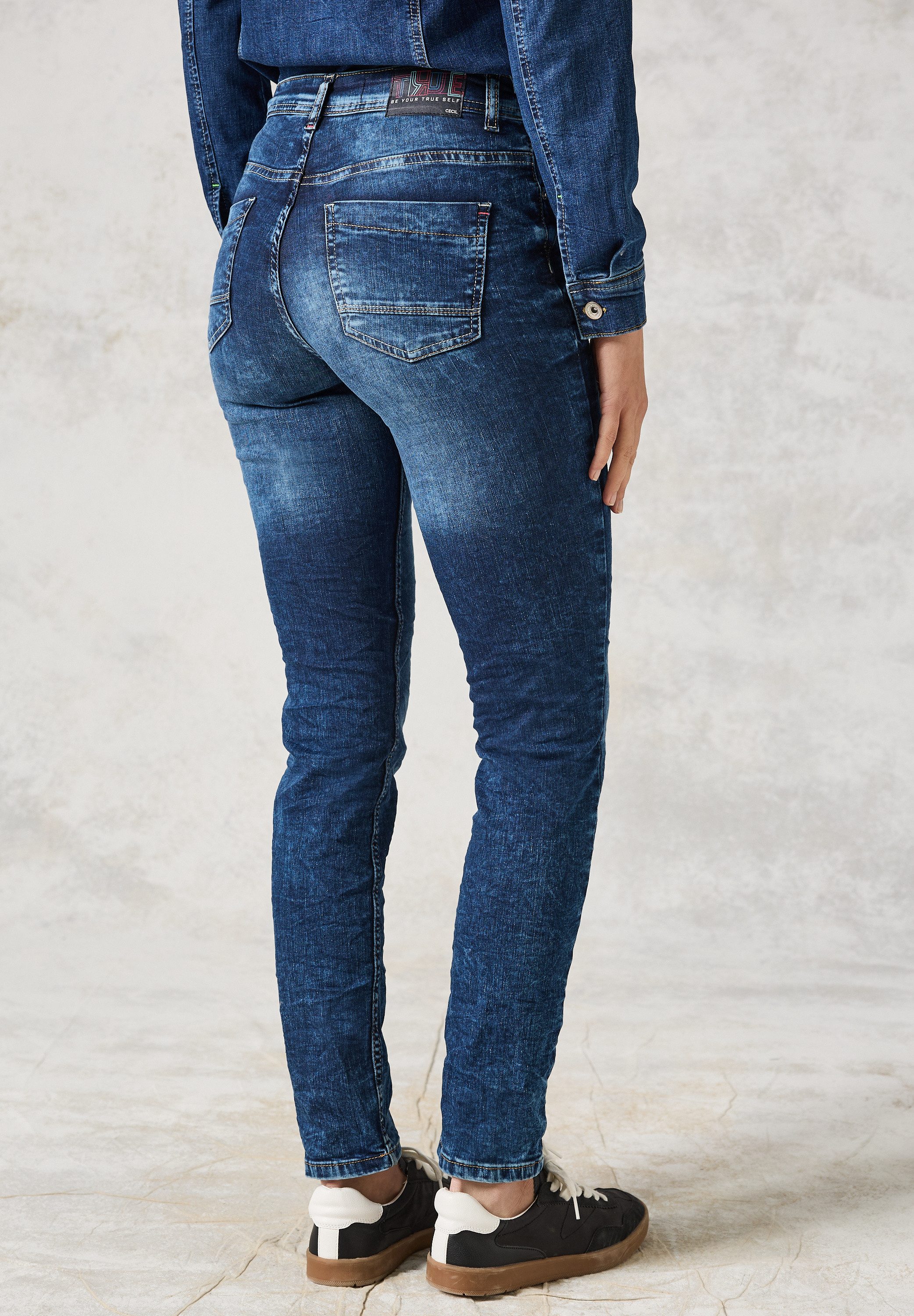 Cecil Slim-fit-Jeans, High Waist günstig online kaufen