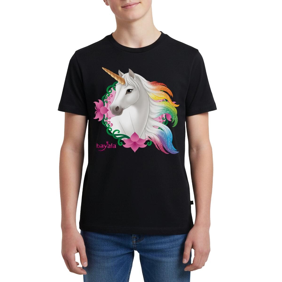 T-Shirt Schleich Bayala Regenbogeneinhorn Stute Teenager Premium T-Shirt
