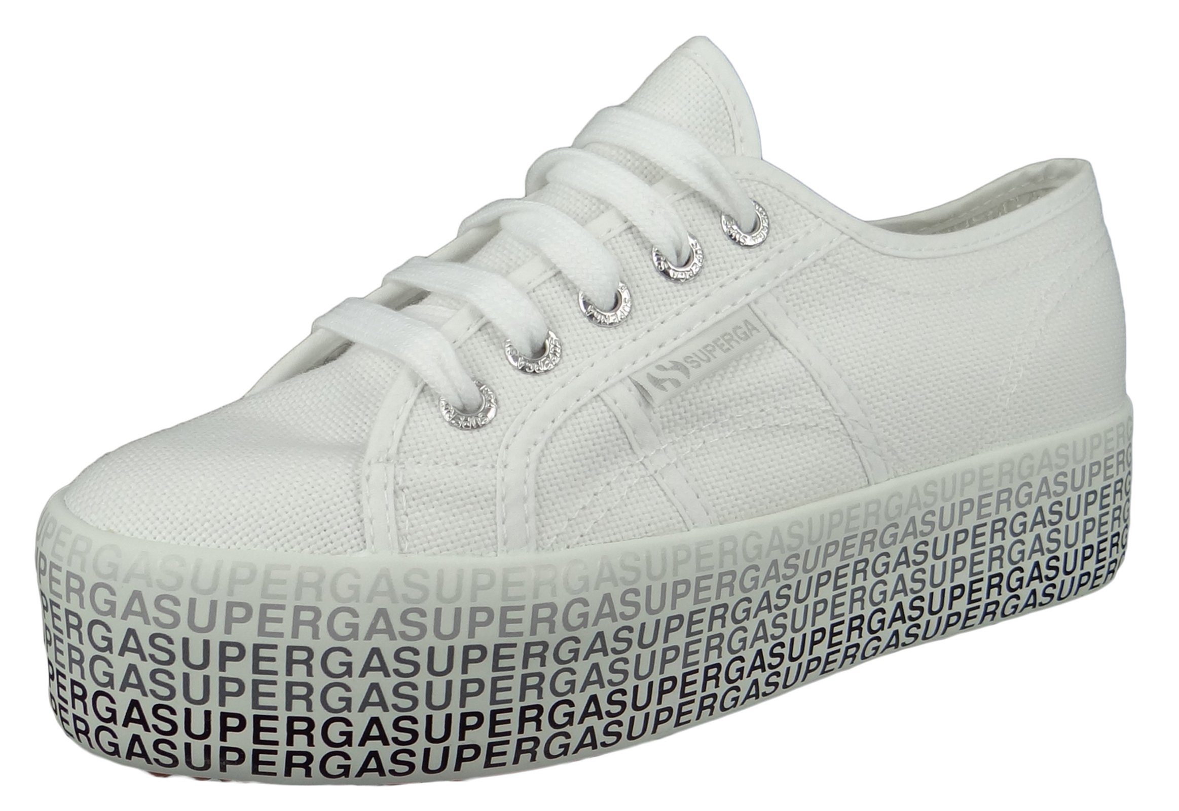 Superga S111TPW 2790 COTU Minilettering A69 White black Sneaker