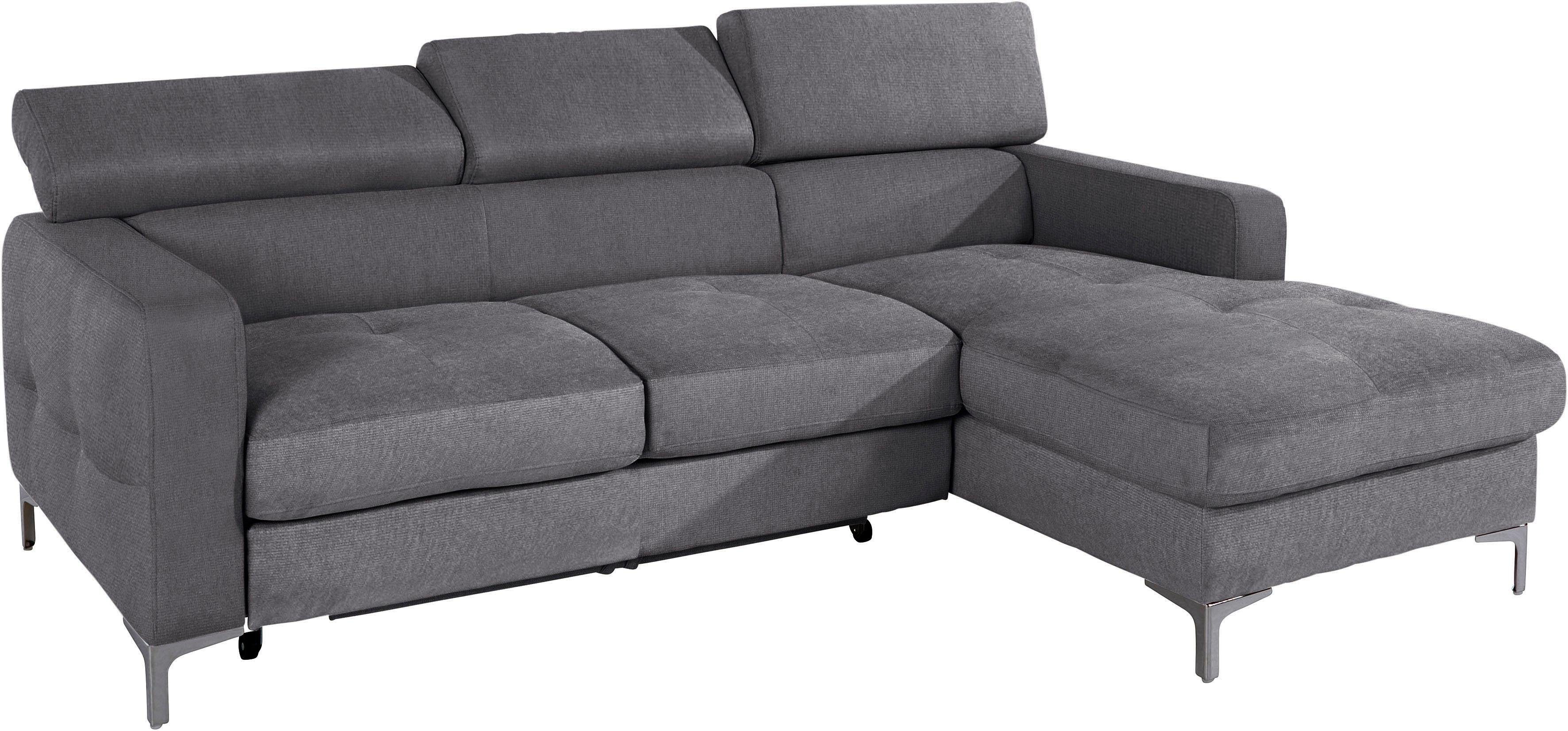 COTTA Ecksofa "Sammy L-Form", mit Kopfteilverstellung, wahlweise mit Bettfu günstig online kaufen