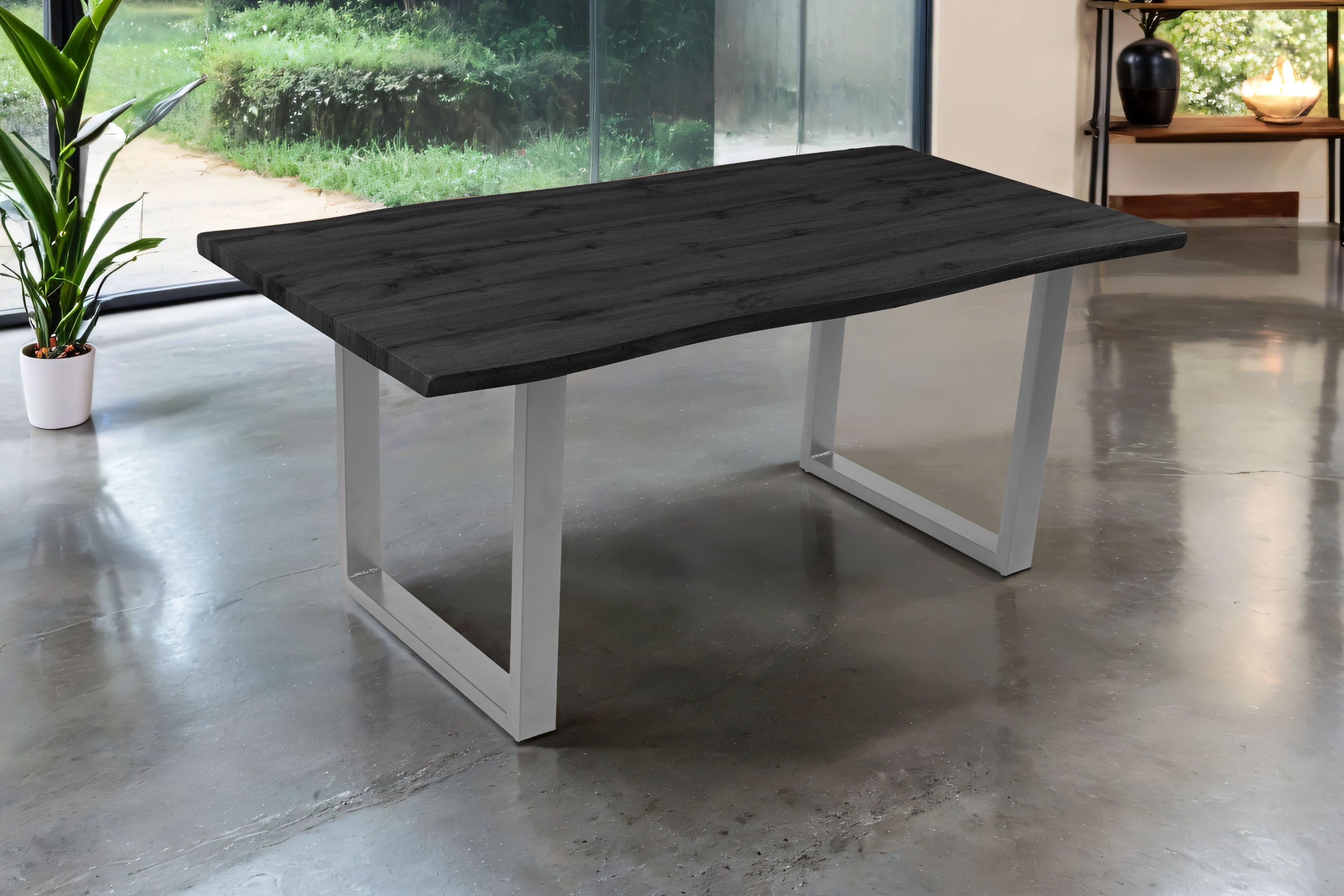 SAM® Esstisch Thora, verschiedene Holz-Optiken, U-Metallgestell, günstig online kaufen
