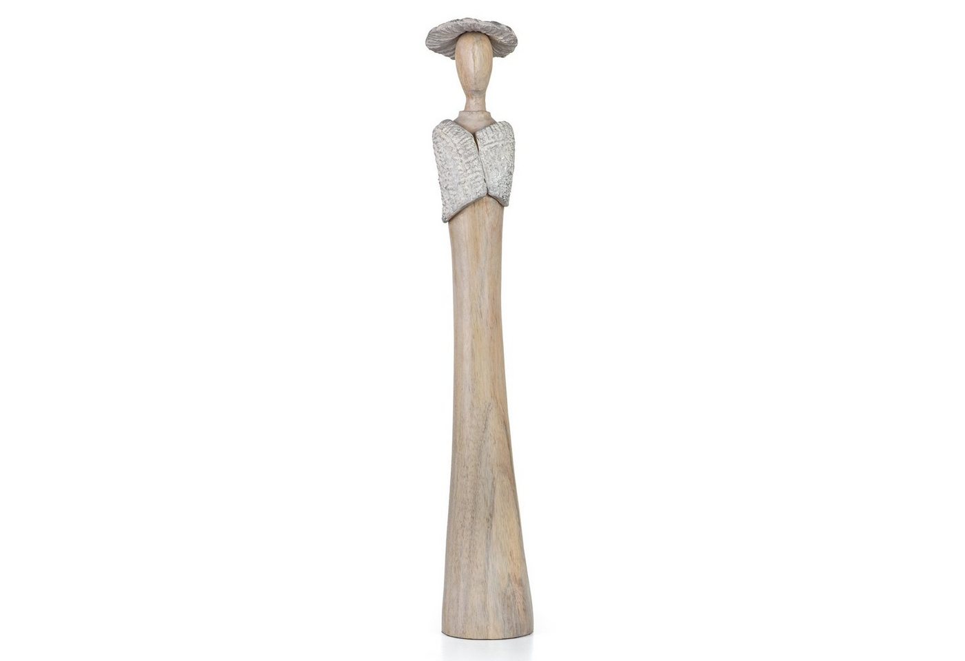Moritz Skulptur Skulptur Große Frau Lady mit Hut C, Holz, Tischdeko, Fensterdeko, Wanddeko, Holzdeko, Weihnachtsdeko