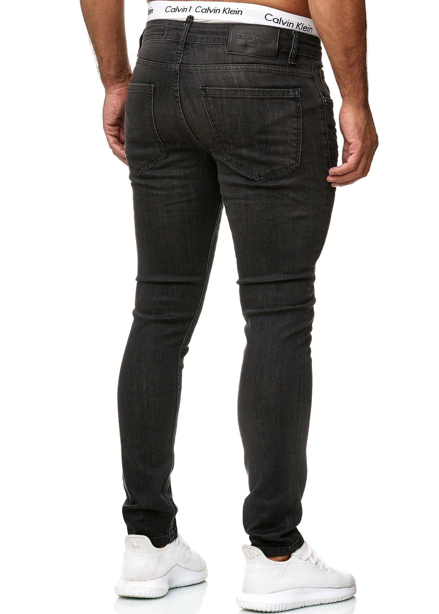 Straight-Jeans 600JS 1-tlg) Freizeit Business Casual Light Bootcut, 606 Designerjeans Used Black (Jeanshose OneRedox