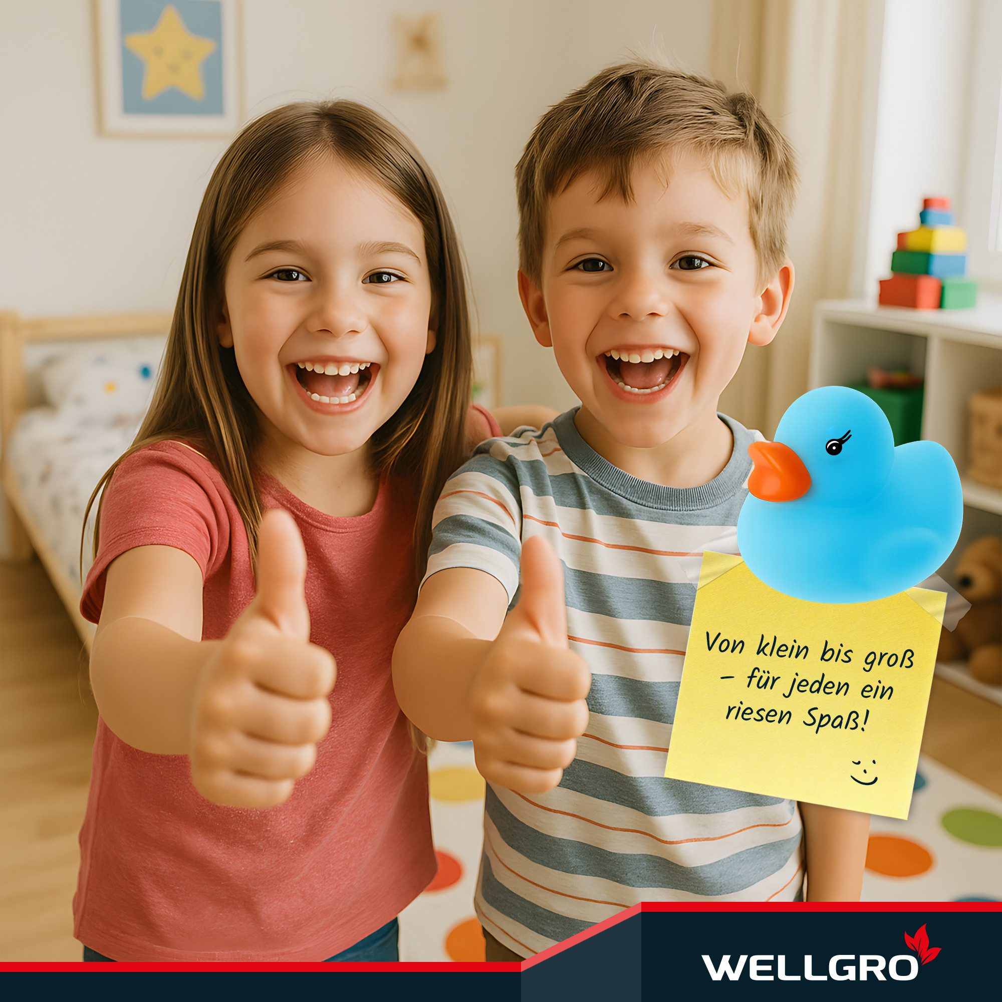 Wellgro Badespielzeug 100 Badeenten bunt – Gummienten, Badespielzeug, Enten günstig online kaufen