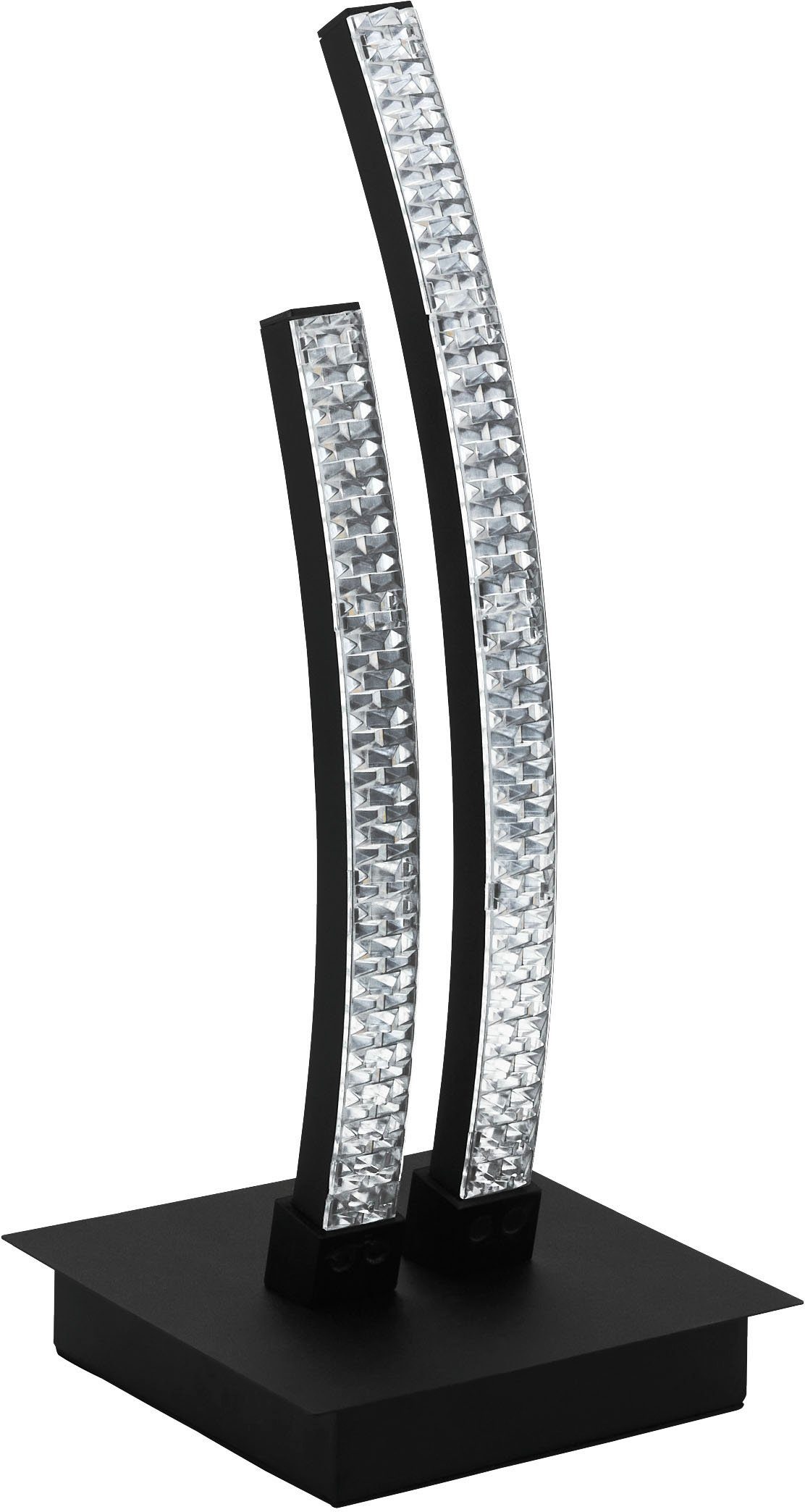 EGLO Tischleuchte LEJIAS, LED fest integriert, Warmweiß, Tischleuchte in schwarz aus Stahl - 8W - Warmweiß