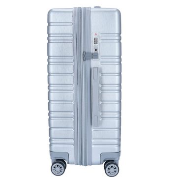 TheTrueC Koffer TheTrueC 4-Rad Trolley 65cm Göteborg silver, 4 Rollen Rollen