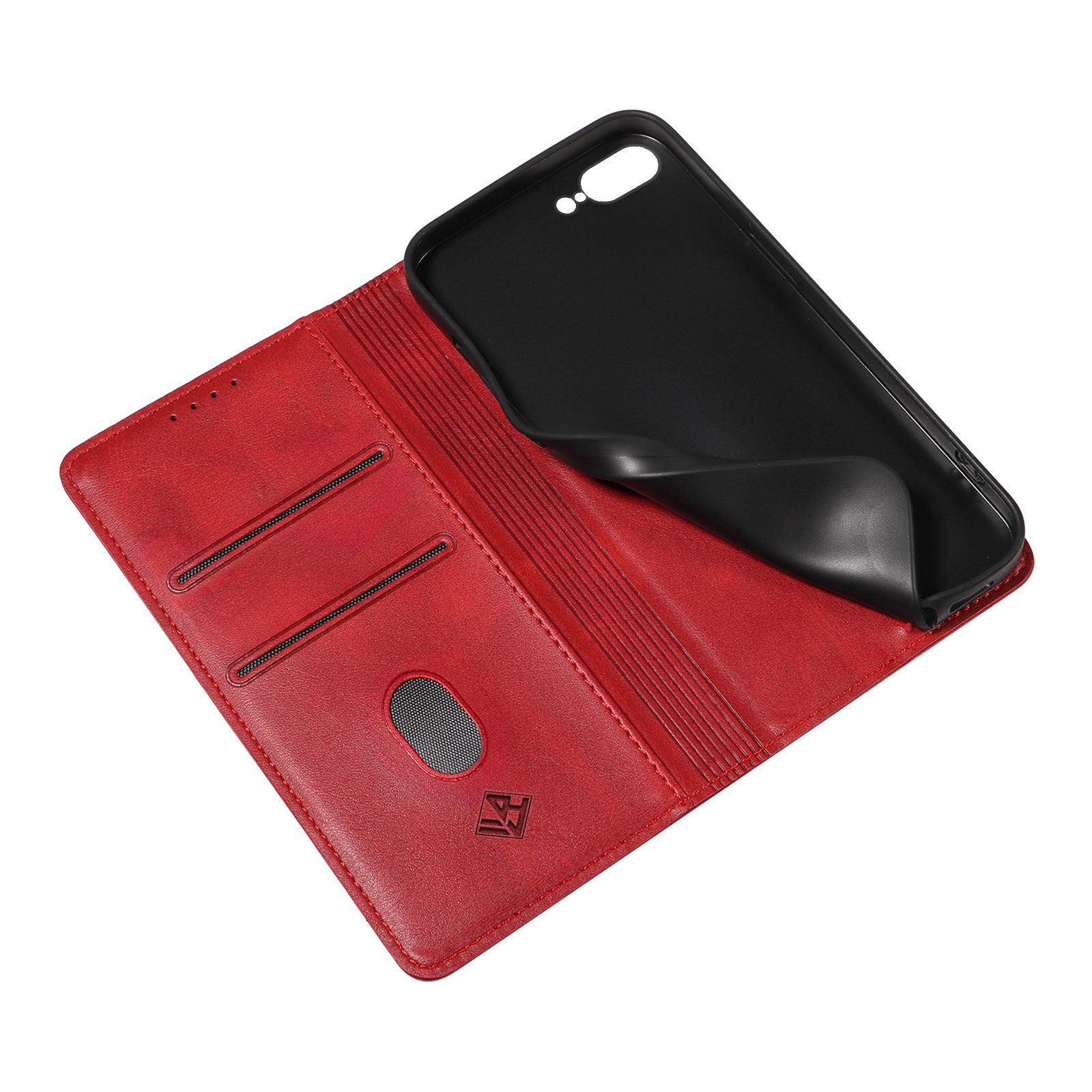 Tec-Expert Handyhülle Tasche Hülle für Apple iPhone 7 Plus / Apple iPhone 8 Plus 5.5 Zoll, 5.5 ", Cover Klapphülle Case mit Kartenfach Fliphülle aufstellbar