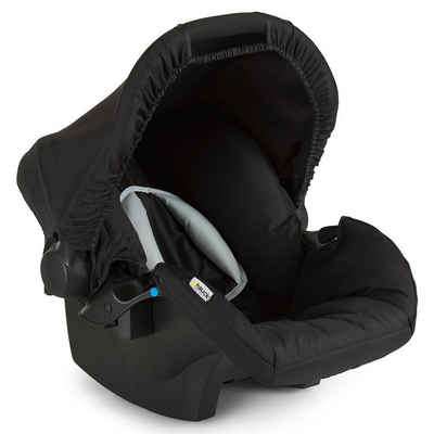 Hauck Babyschale Zero Plus - Black, bis: 13 kg, Gruppe 0+ Baby Autositz ab Geburt bis 18 Monate / 13 kg