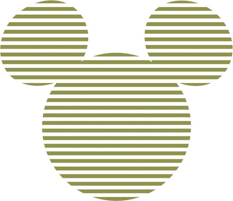 Komar Wandtattoo Mickey Head Stripes (1 St), Künstler: Disney, 125x125 cm (Breite x Höhe), rund und selbstklebend