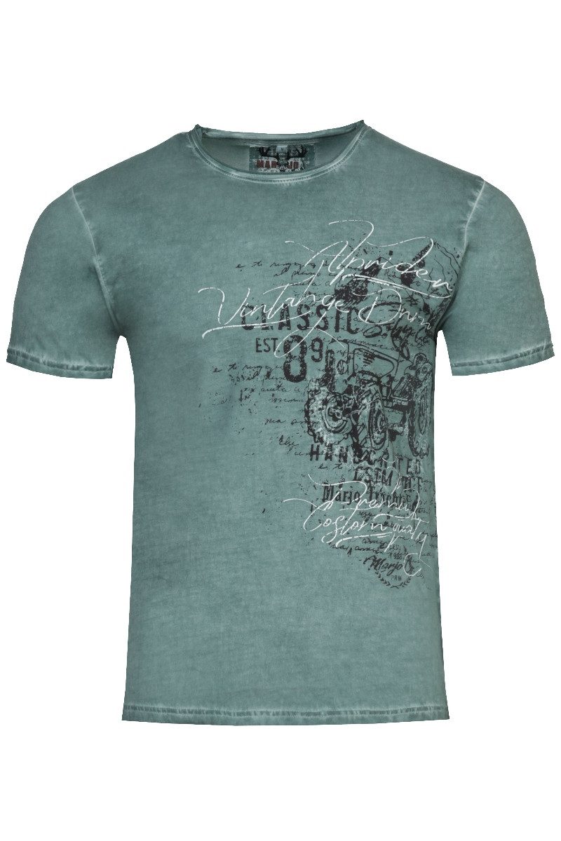 MarJo Trachtenshirt Trachtenshirt Herren - ELTON - pinie