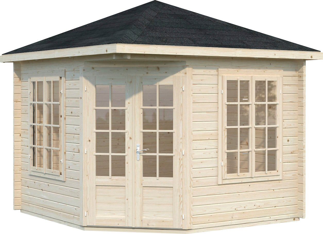 Palmako Gartenhaus Pavillon Melanie, BxT: 322x322 cm, naturbelassen