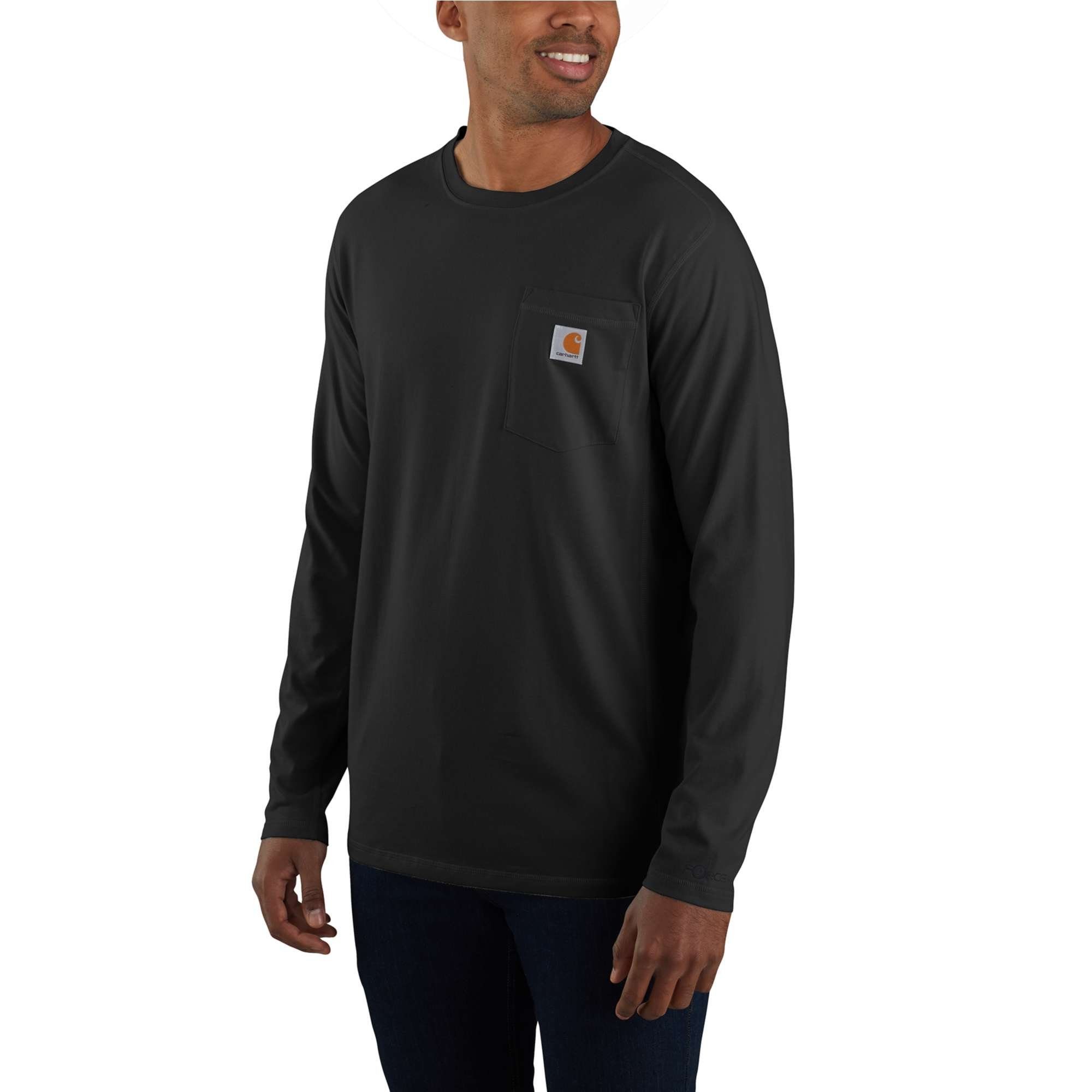 Carhartt Longsleeve Carhartt FORCE FLEX POCKET T-SHIRT L/S 104617 (1-tlg)