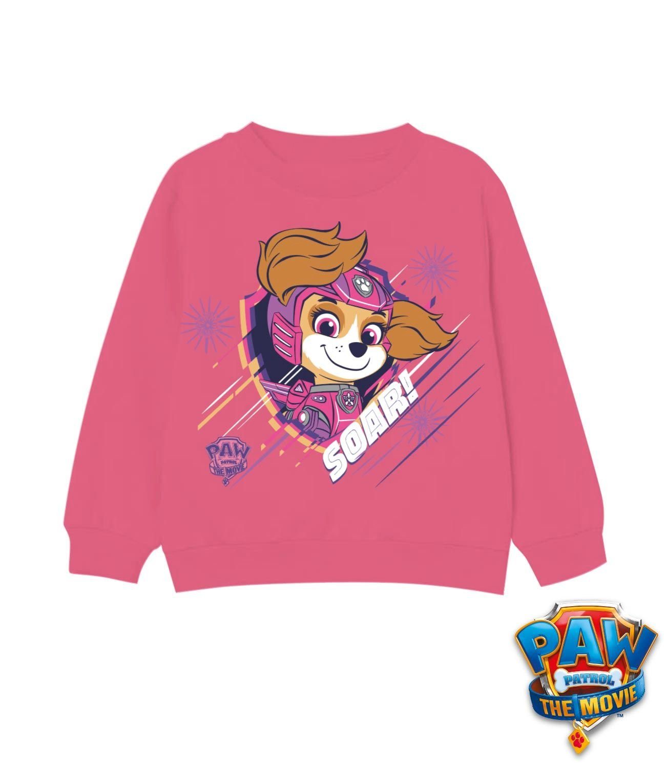 Sweatshirt Sweater PATROL 3 Pink Gr.92 5 PAW 110/116 PAW Mädchen 4 Sweatshirts Jahre Kinder 98/104 für 6 Jungen 7 2 Dunkelblau oder PATROL Pullover und 122/128 8