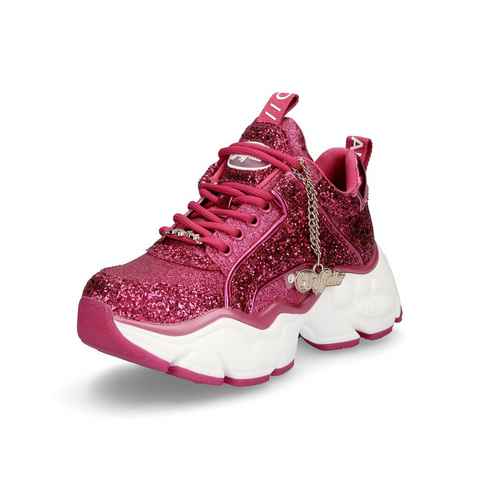 Buffalo Buffalo Damen Chunky Sneaker Binary Glitter pink Sneaker