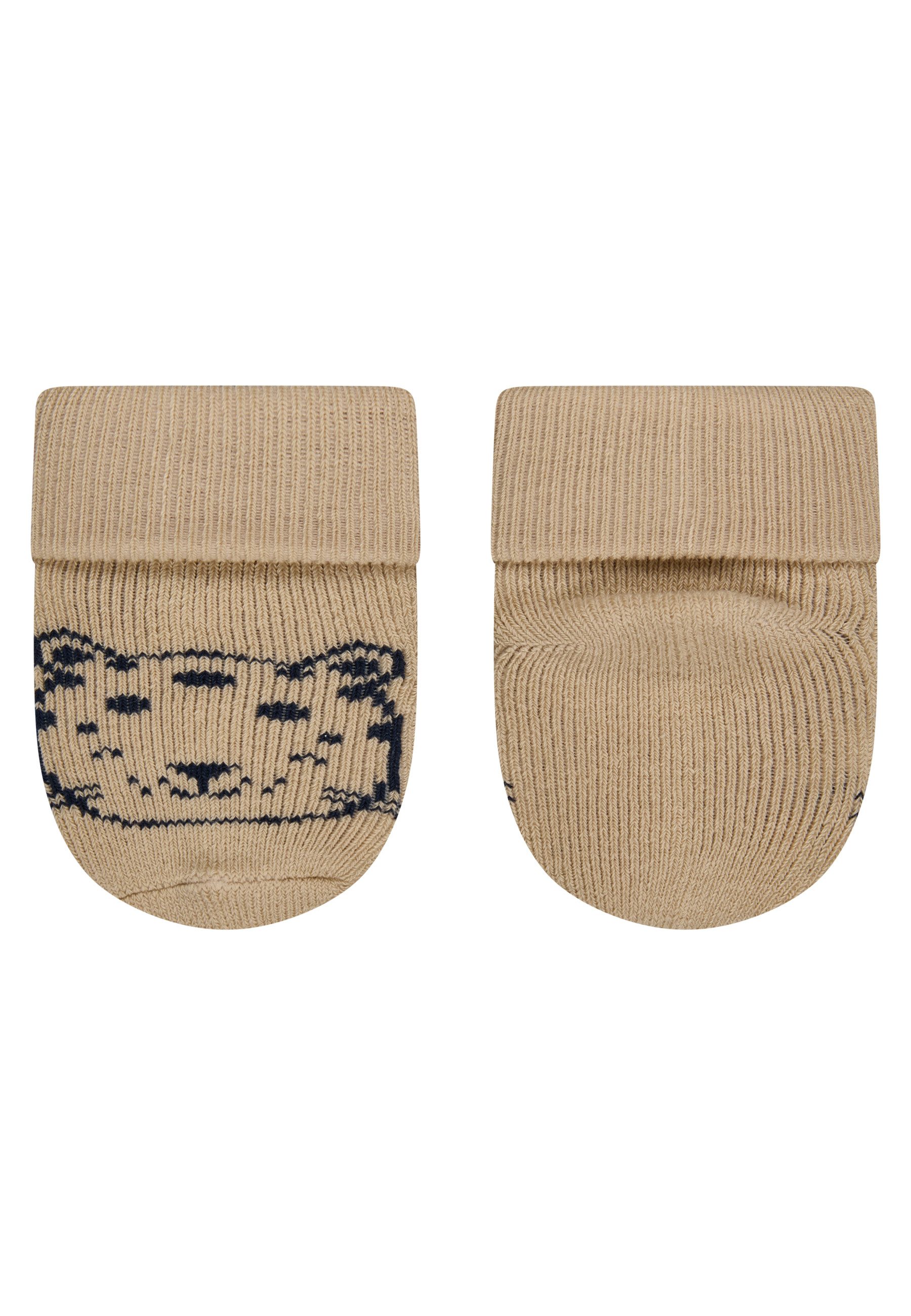 Sterntaler® Feinsöckchen Erstlingssocken 3er-Pack Tiger (3-Paar, 3er-Pack) Erstlingssocken 3erPack, Umschlag, Innenfrottee, hoher Baumwollanteil