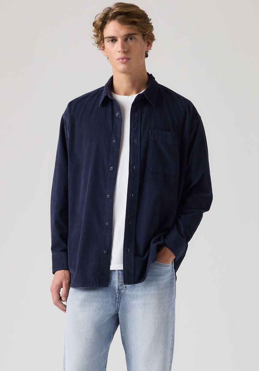 Levi's® Langarmhemd LOOSE BUTTON UP aus Feincord, Baumwolle