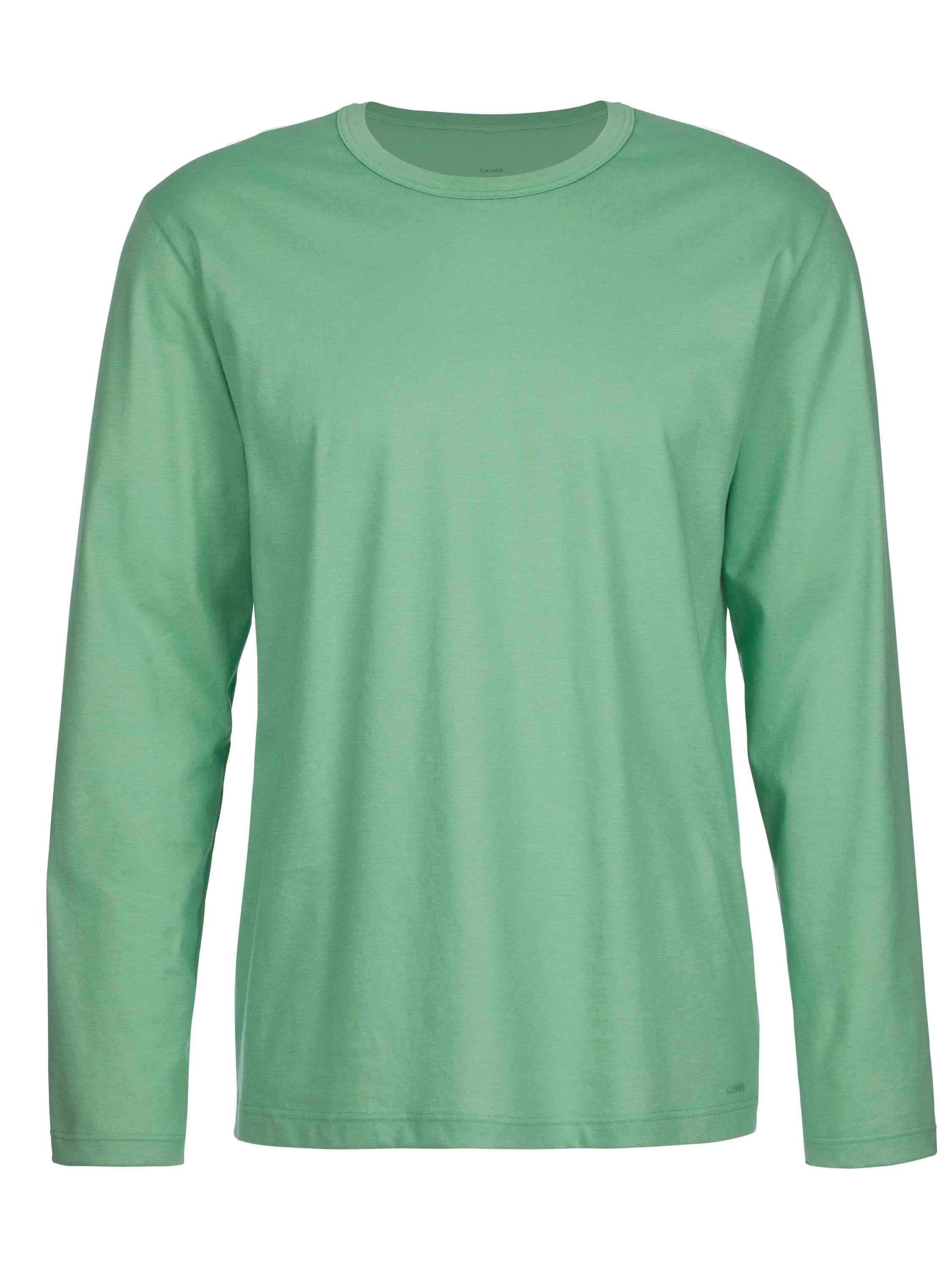 green Langarm-Shirt ming Pyjamaoberteil CALIDA (1-tlg)