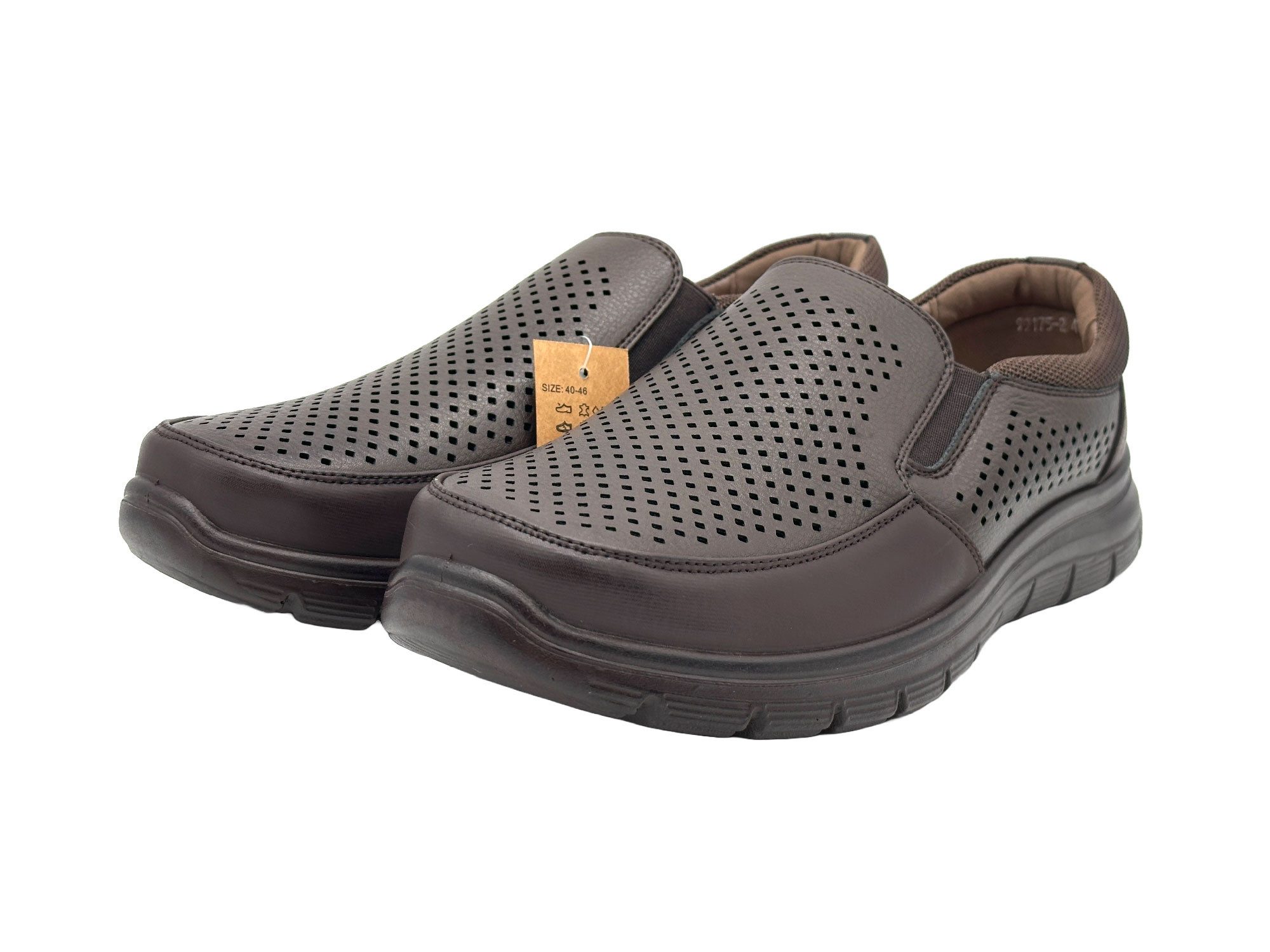 Nowaland Atmungsaktive Herren Slipper Halbschuhe Mokassin Bequeme und leichte Halbschuhe mit Belüftungslöchern