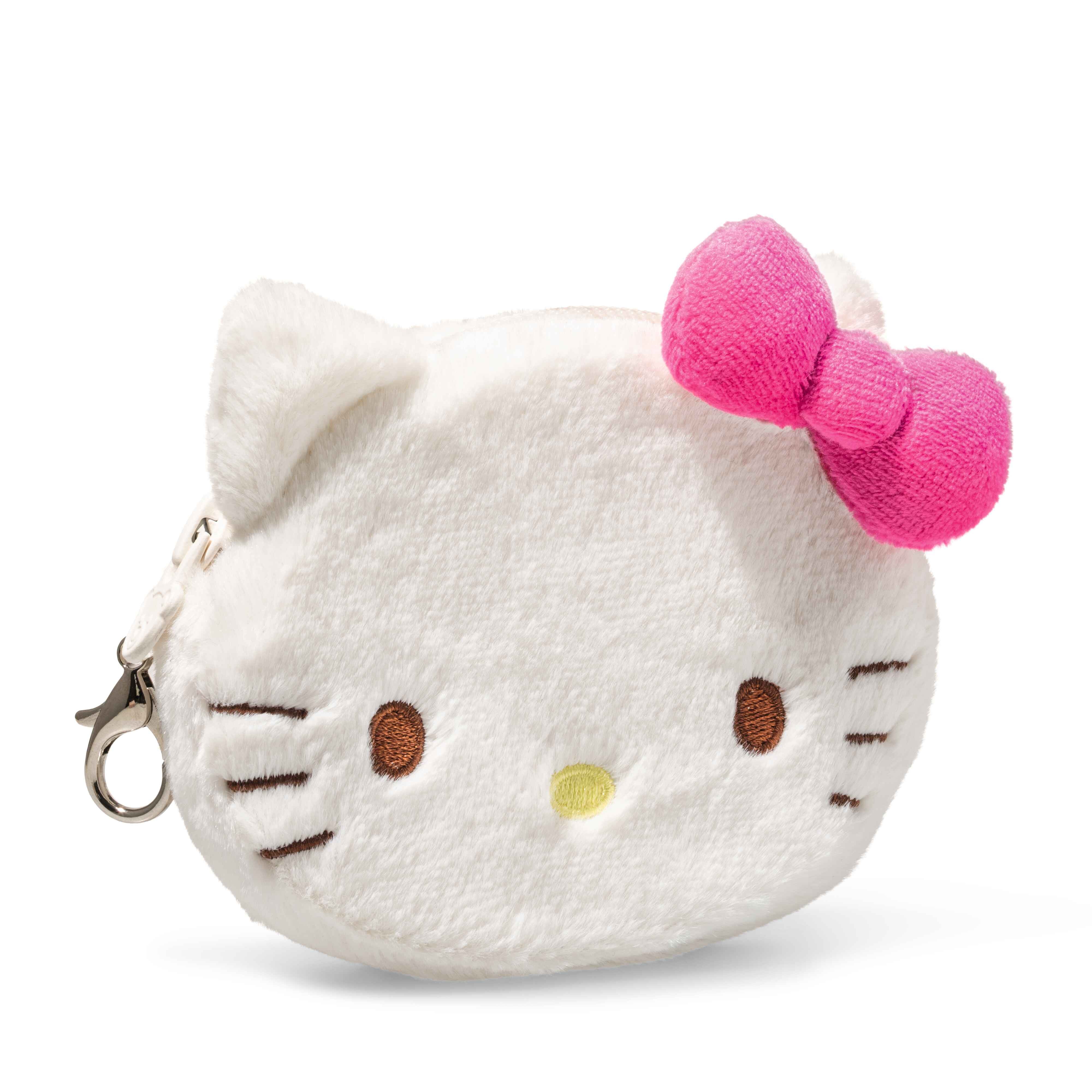 Steiff Geldbörse Geldbeutel Hello Kitty 10 weiß, mit Karabinerhaken