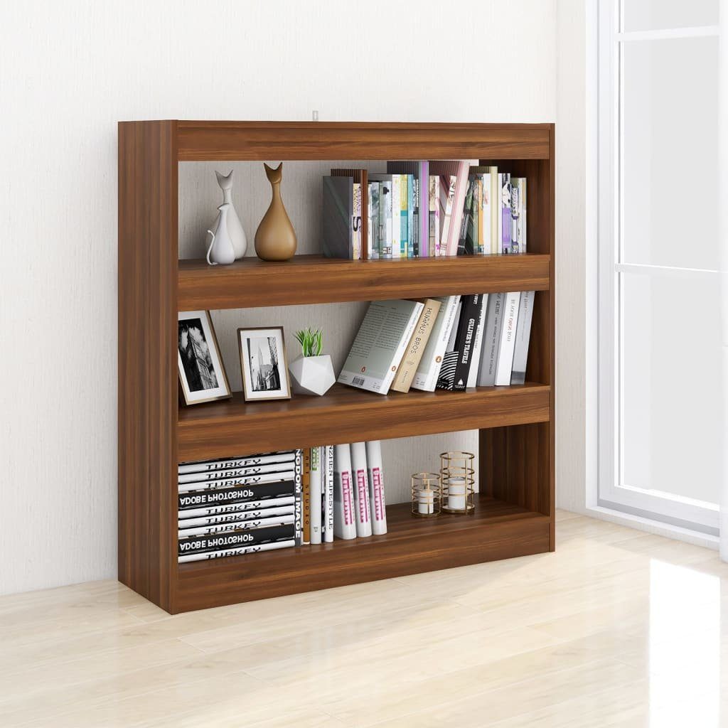 1-tlg. Braun vidaXL Eichen-Optik Bücherregal Eiche 100×30×103 cm, Bücherregal/Raumteiler Braune