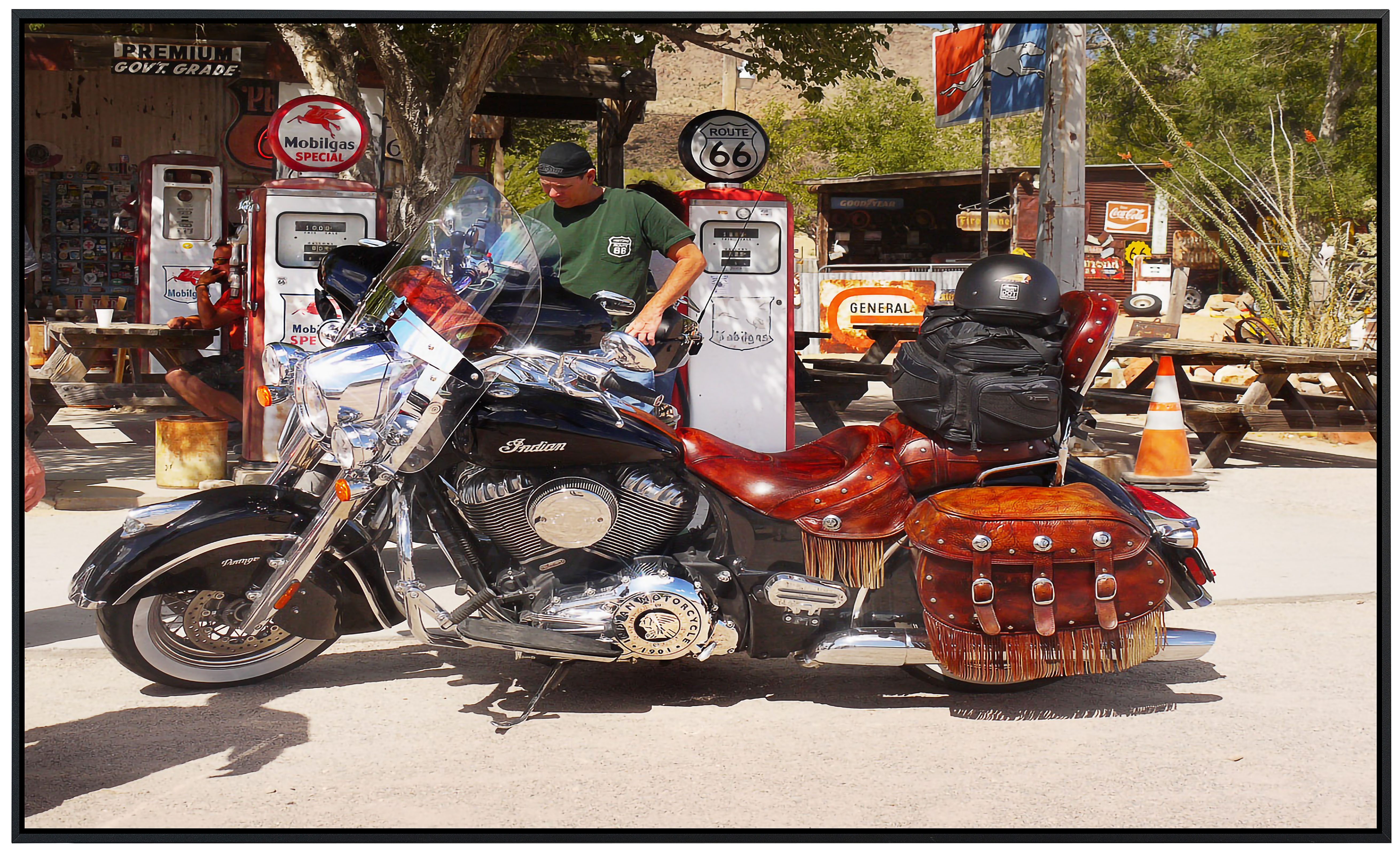Papermoon Infrarotheizung INFRAROT-BILD-HEIZUNG, Motorrad, TÜV-Rheinland/GS zertifiziert, angenehme Strahlungswärme