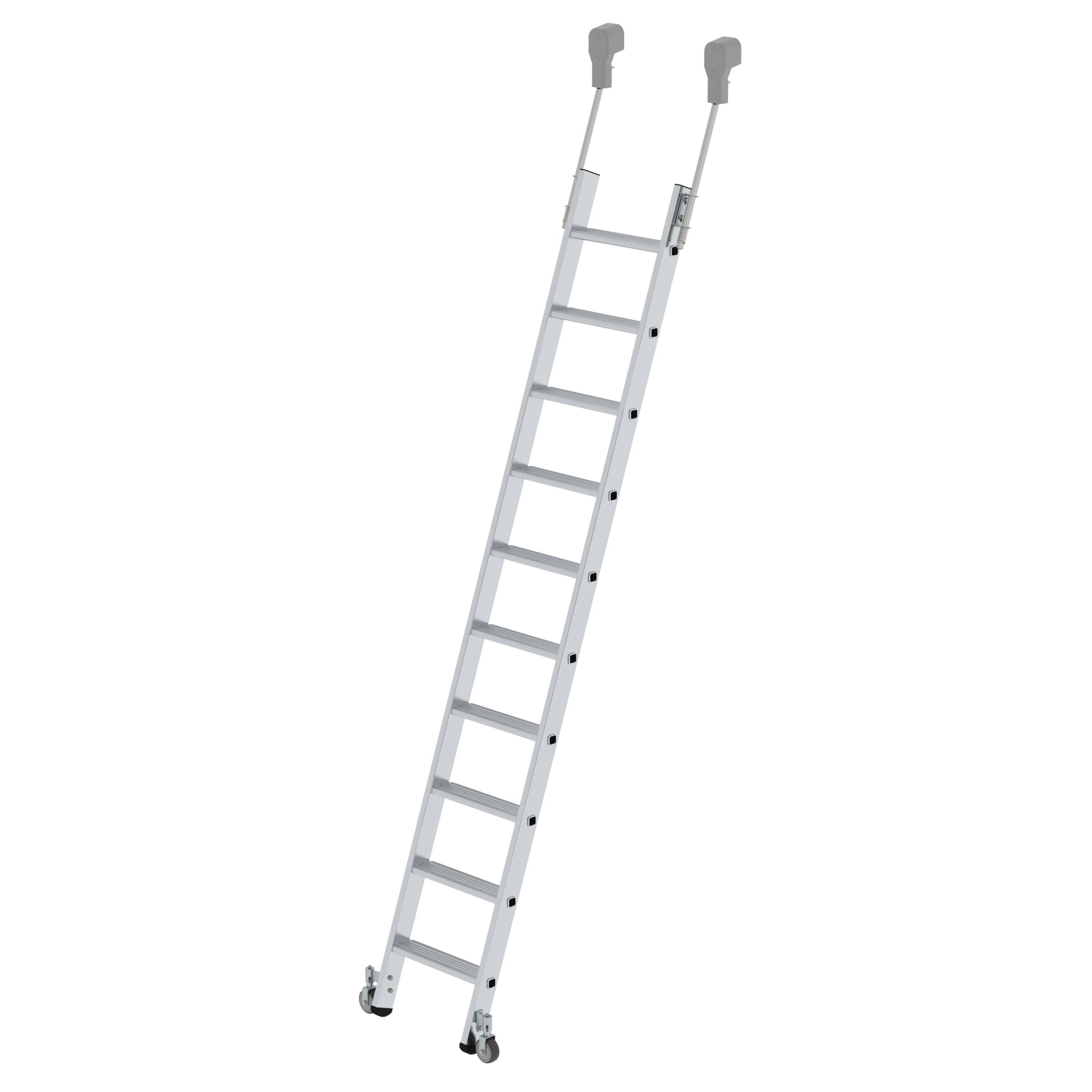 PROREGAL® Regalleiter Stufen-Regalleiter fahrbar