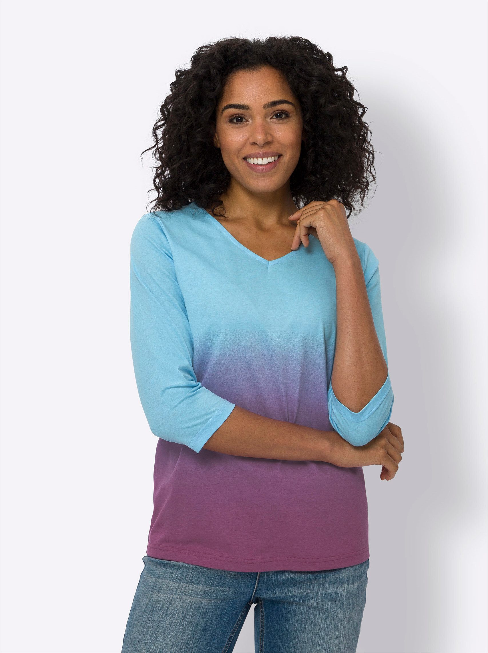 Sieh an! T-Shirt 3/4-Arm-Shirt 3/4-Arm günstig online kaufen