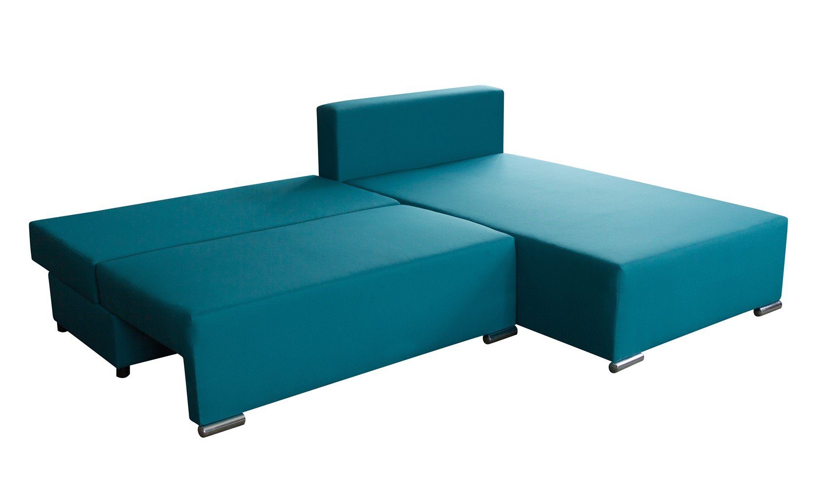Fun Möbel mit Graphit-Lindgrün und Rückenkissen, inkl. Sofa mane, 3 Schlaffunktion inkl. LUCY Ecksofa Bettkasten