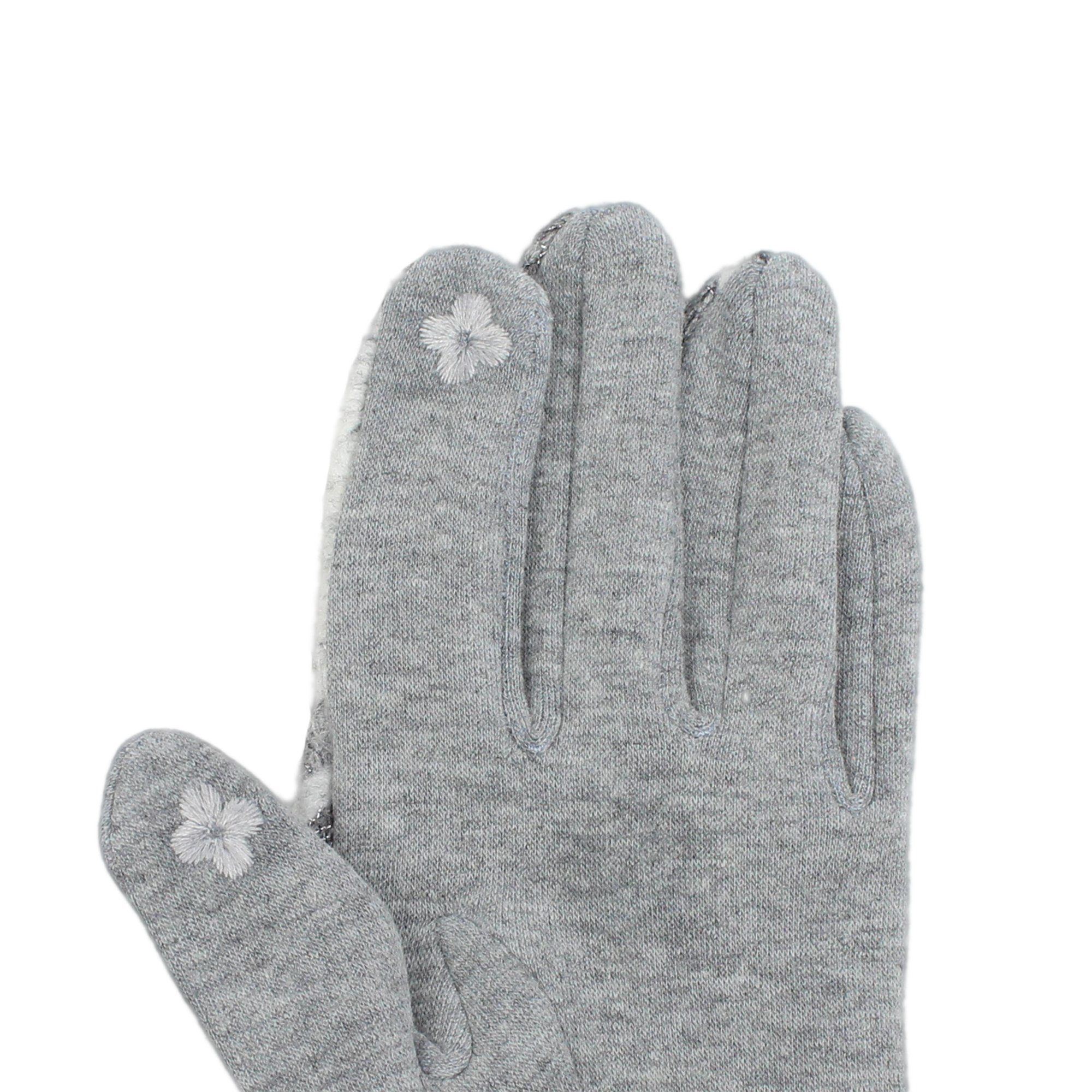 Handschuhe beige Fleecehandschuhe ZEBRO