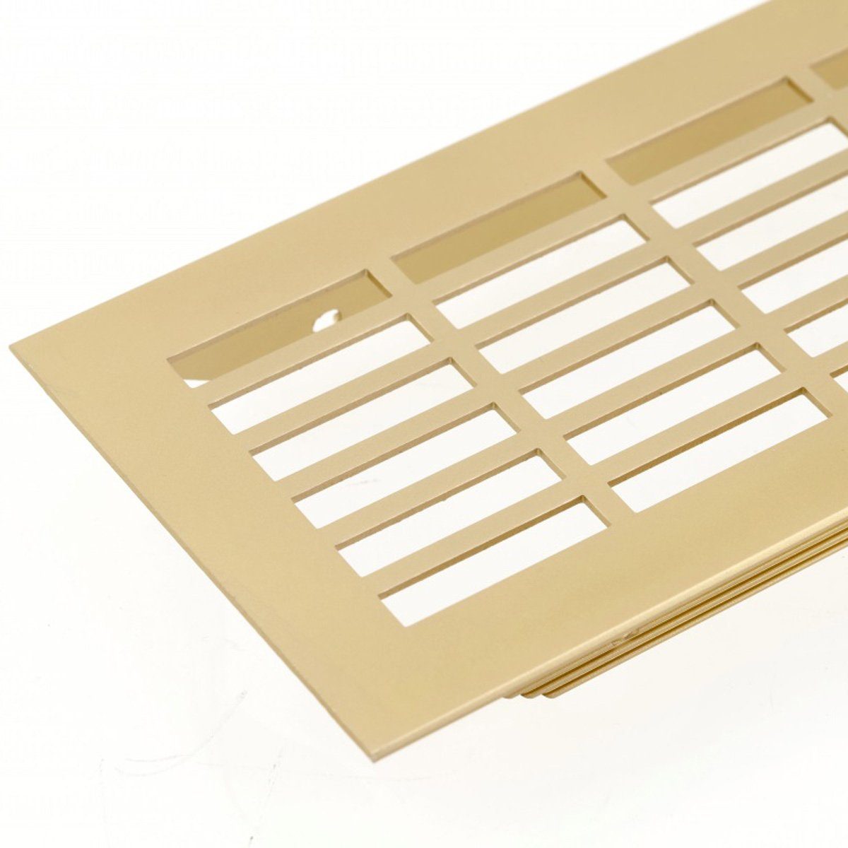 MS Beschläge Lüftungsgitter Stegblech Aluminium-Gitter 80x480mm gerade Lochung