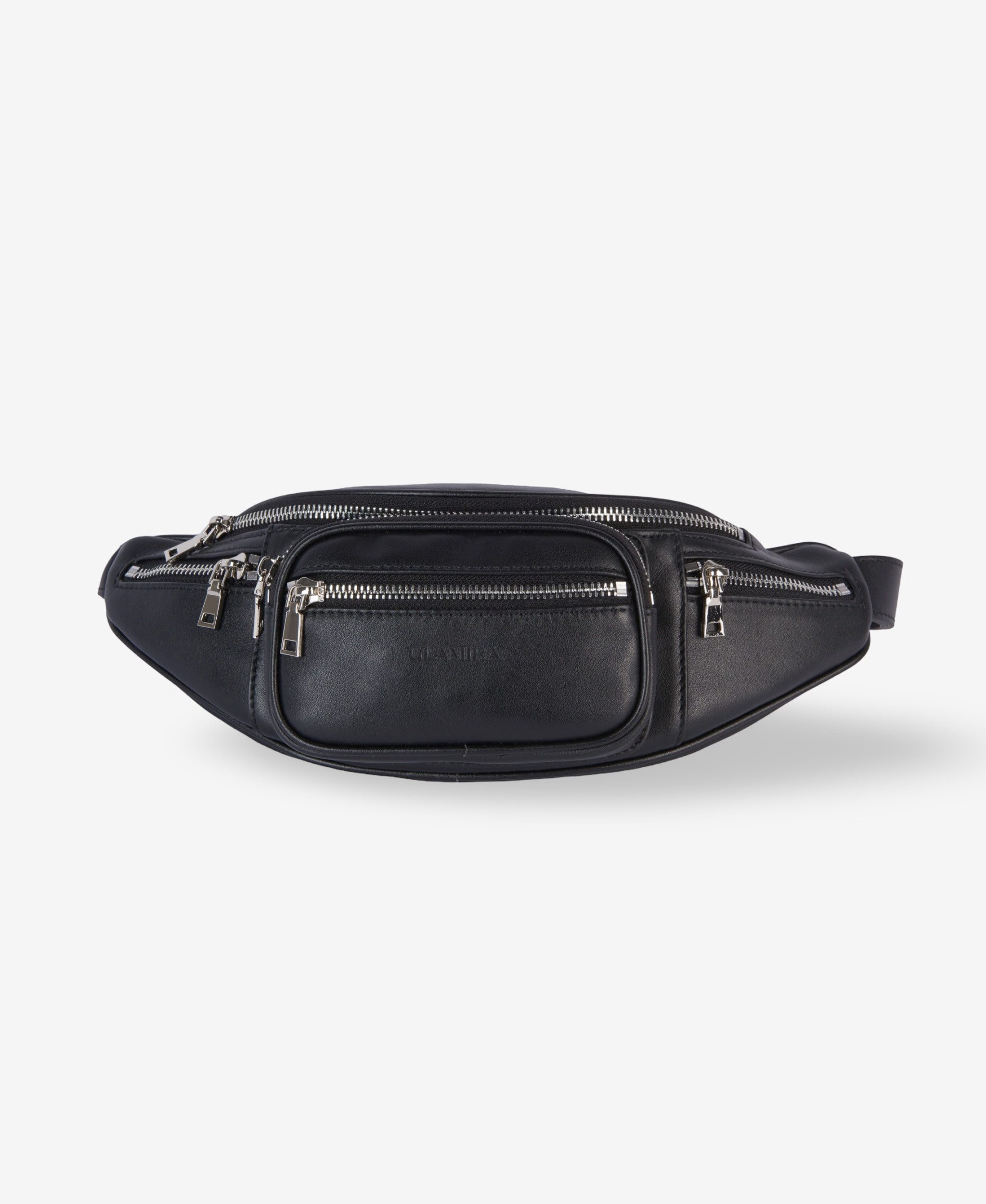GLAMIRA Gürteltasche UrbanSphere Schwarze Gürteltasche (1-tlg), echt Leder