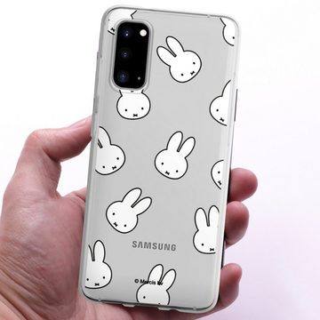 DeinDesign Handyhülle Miffy Muster transparent Miffy Pattern Transparent, Samsung Galaxy S20 Silikon Hülle Bumper Case Handy Schutzhülle