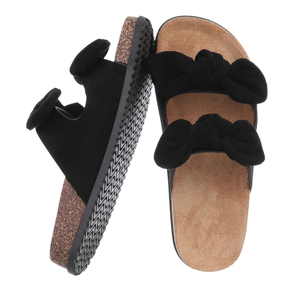 Ital-Design Bequeme Damen-Sandalen mit Bändern für den Sommer Pantolette (8 günstig online kaufen