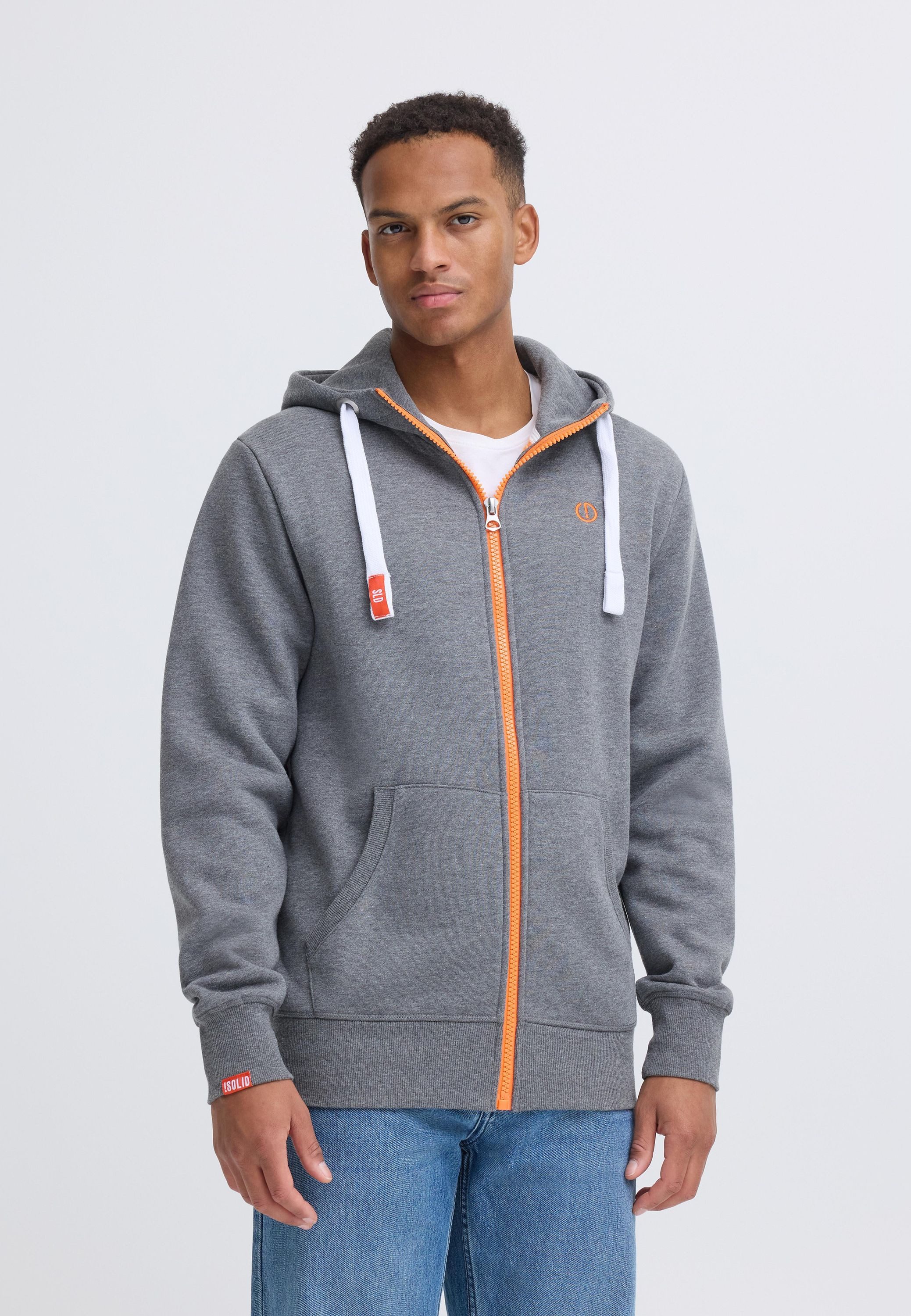 !Solid Kapuzensweatjacke SDBenn High Neck Zip-Hoodie Zeitlose Sweatshirtjac günstig online kaufen
