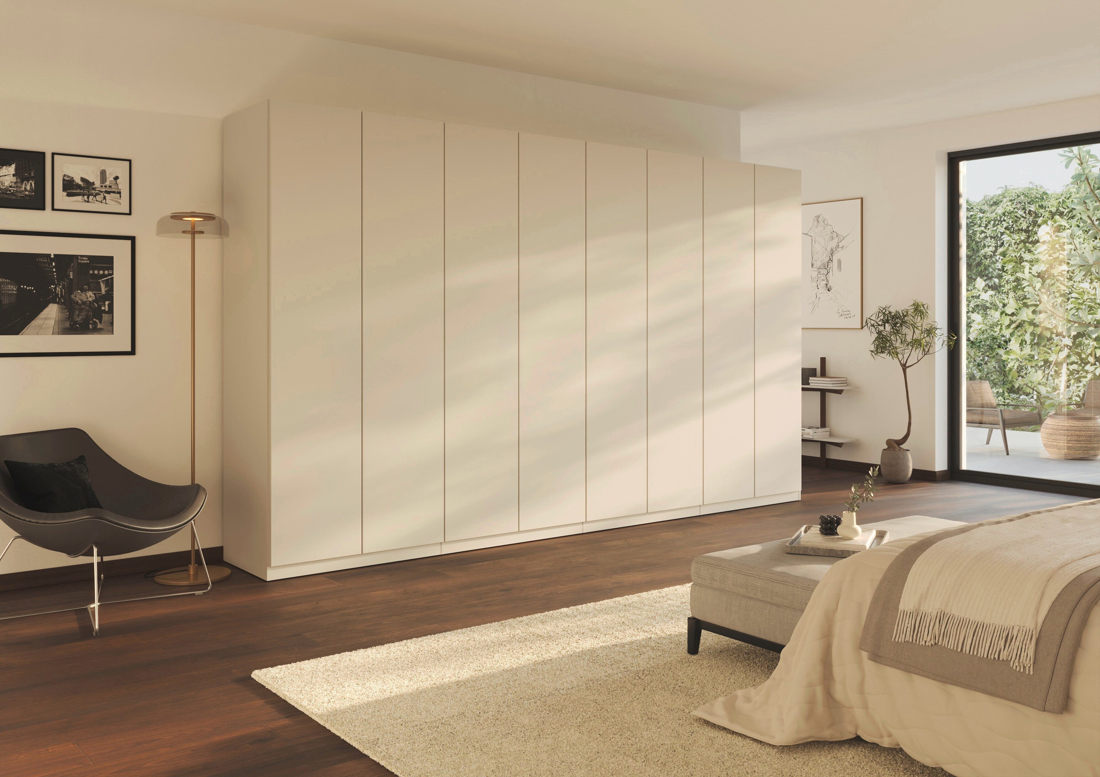 rauch Kleiderschrank Schrank Möbel Schlafzimmer Garderobe Kinderzimmer WELTNEUHEIT ELVIK (3 Ausstattungsvarianten - Breiten 47-405 cm, Höhen 187/212/231 cm) PATENTIERTES SCHNELLMONTAGESYSTEM mit Push-to-open MADE IN GERMANY
