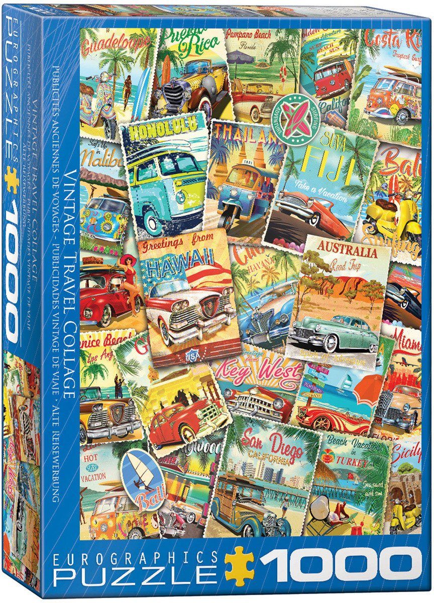 empireposter Puzzle Vintage Classic Reise Werbung - 1000 Teile Puzzle im  Format 68x48 cm, Puzzleteile