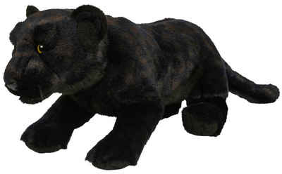 Uni-Toys Kuscheltier Schwarzer Panther, liegend - 44 cm (Länge) - Plüsch, Plüschtier, zu 100 % recyceltes Füllmaterial