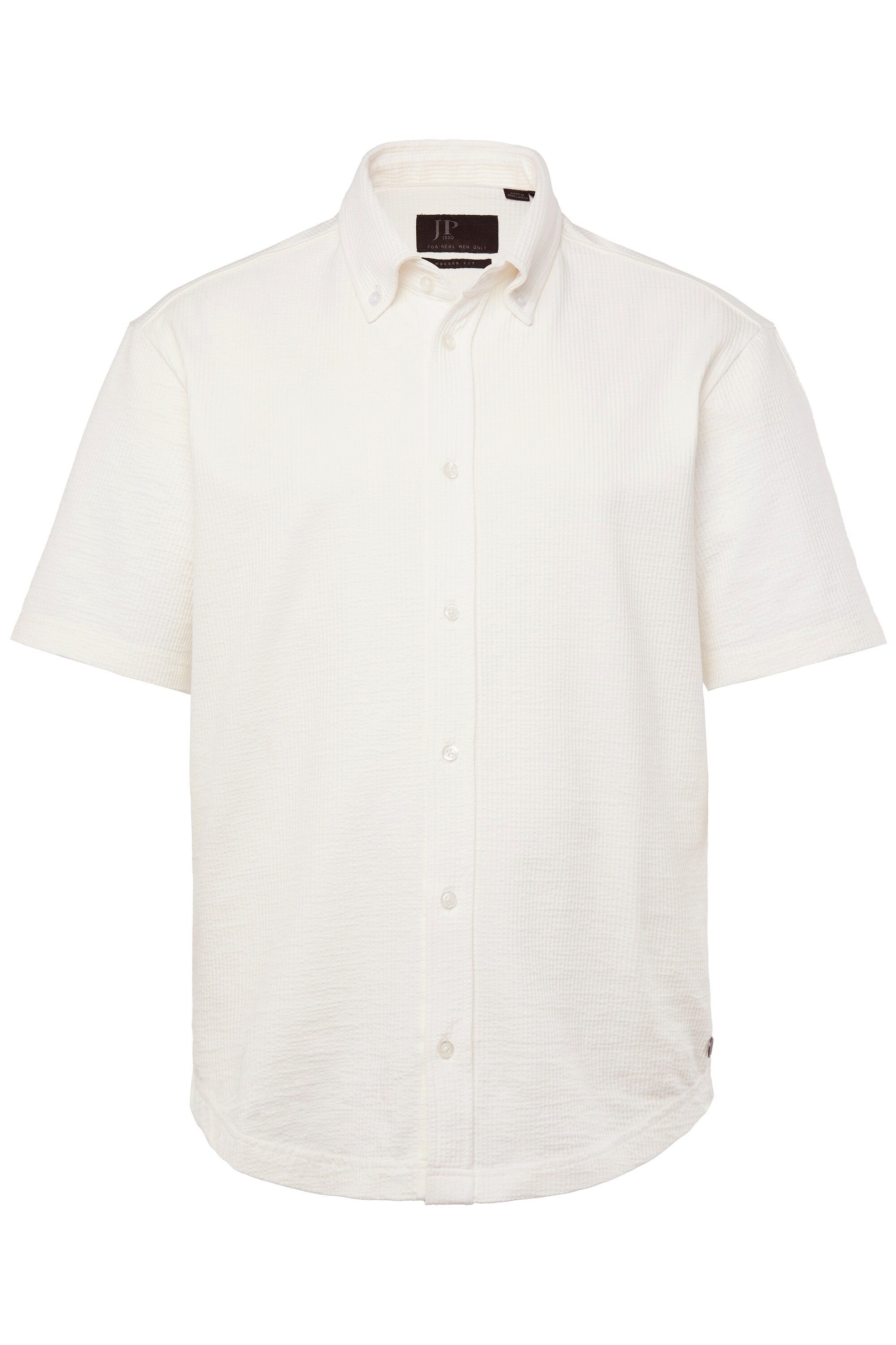 JP1880 Kurzarmhemd JP1880 Seersucker-Hemd Jersey-Qualität Halbarm günstig online kaufen