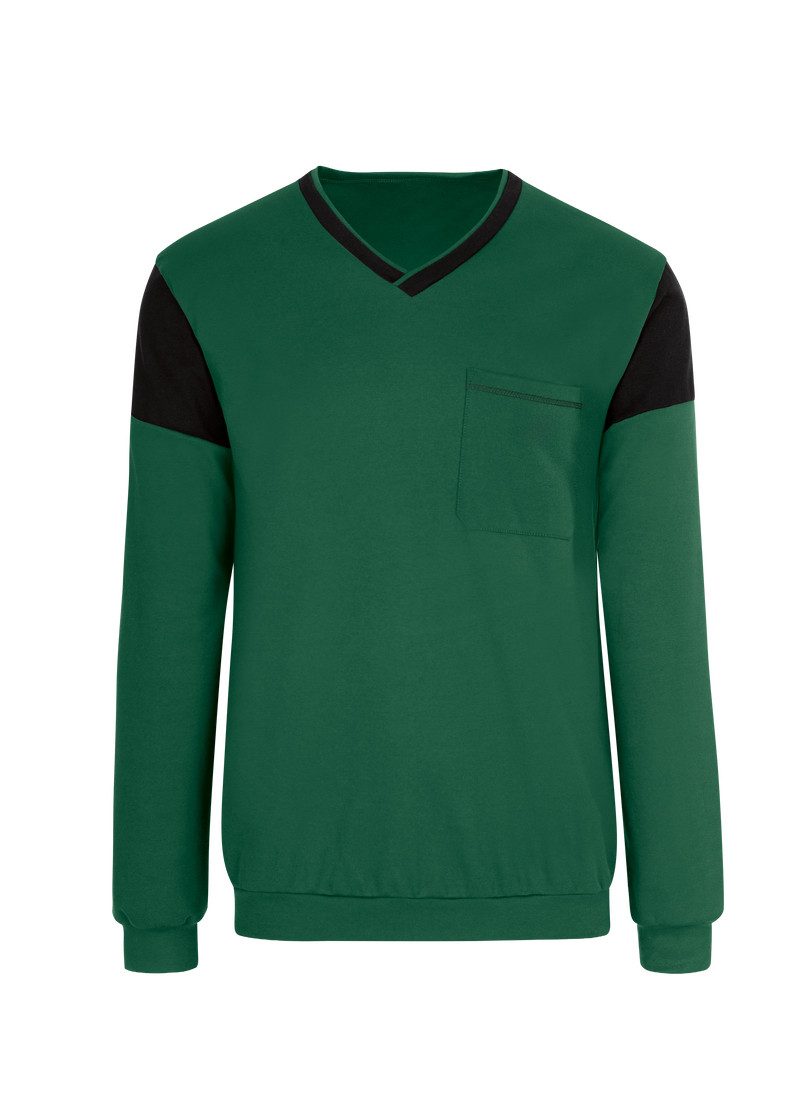 Trigema Schlafanzug TRIGEMA Modisches Schlafanzugoberteil mit Brusttasche ( günstig online kaufen