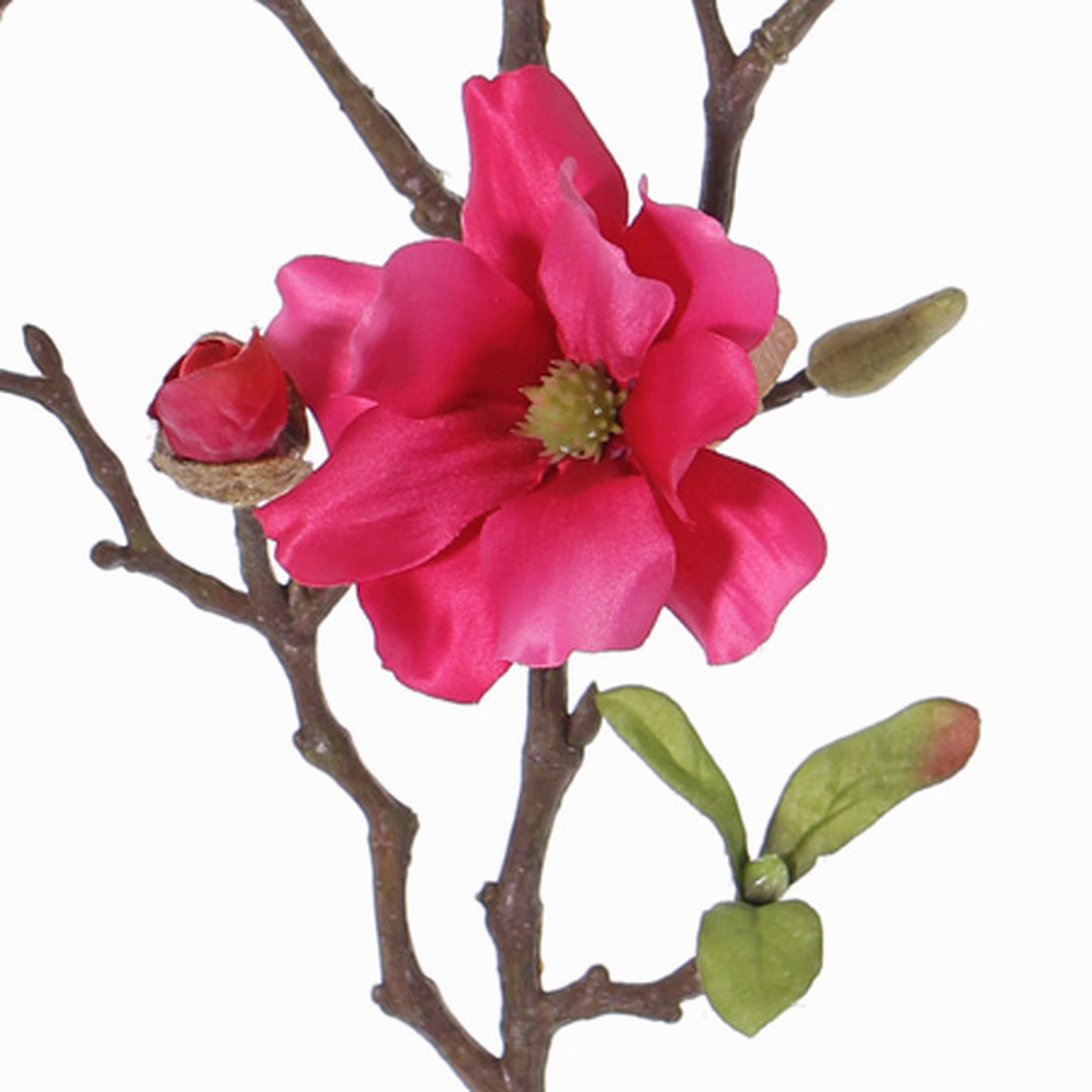Kunstzweig Kunst Magnolie Marga, pink, 80cm, Ø6-8cm Magnolie, artplants, Höhe 80.0 cm