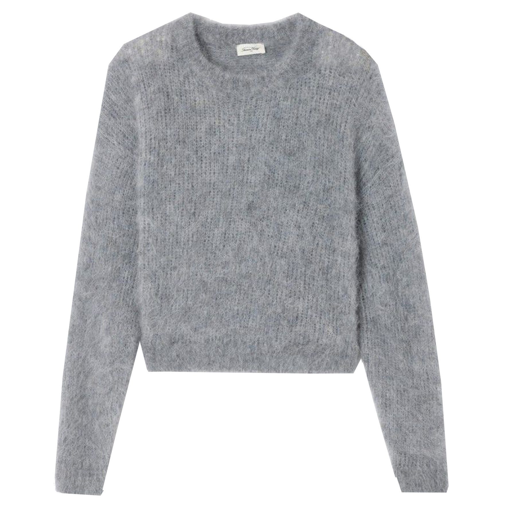 American Vintage Strickpullover Pullover BYMI mit Alpaka in Grau
