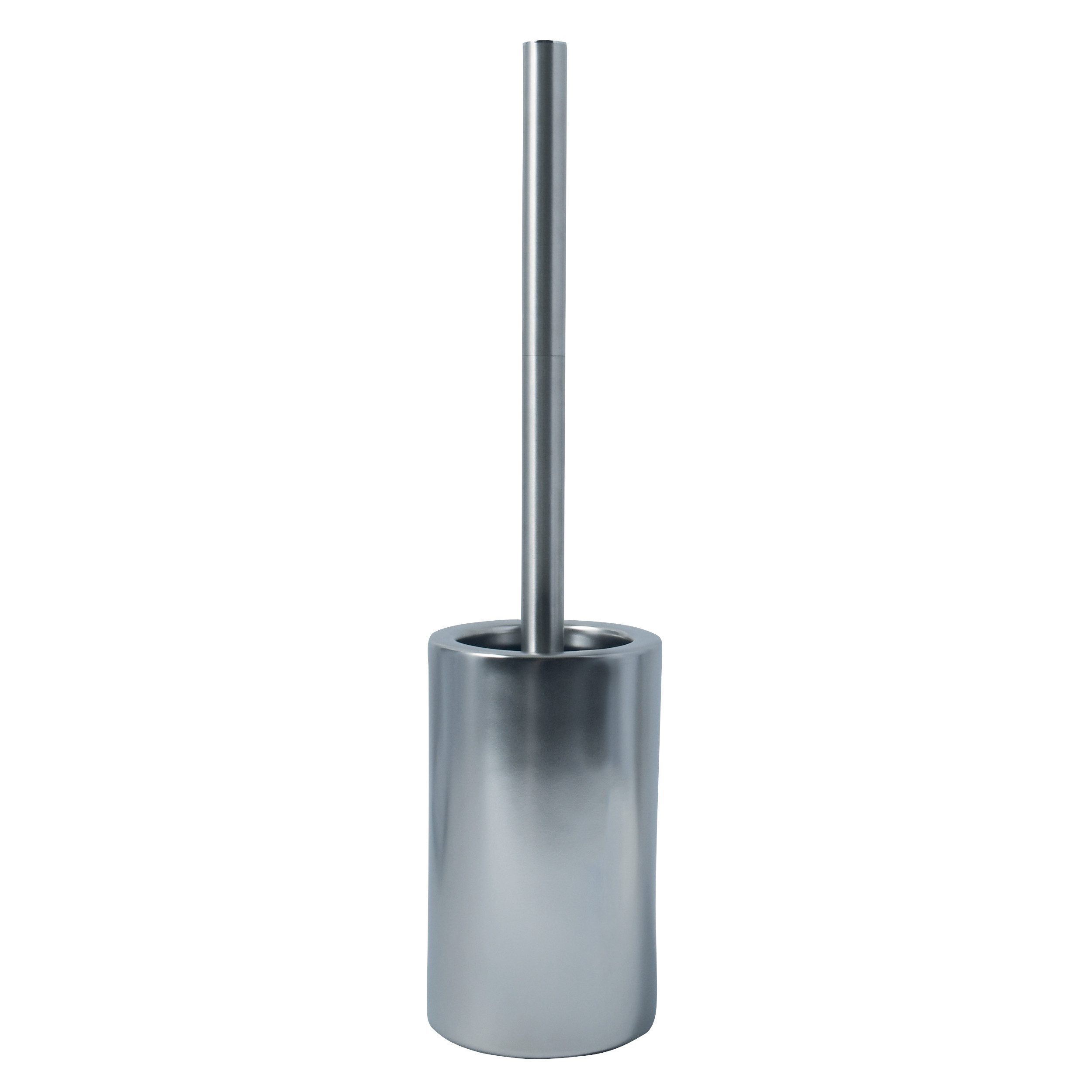 spirella WC-Garnitur Spirella Toilettenbürste Klobürste WC Garnitur Porzellan matt silber, Toilettenbürste, hochwertige Keramik, festliches Finish, silber matt