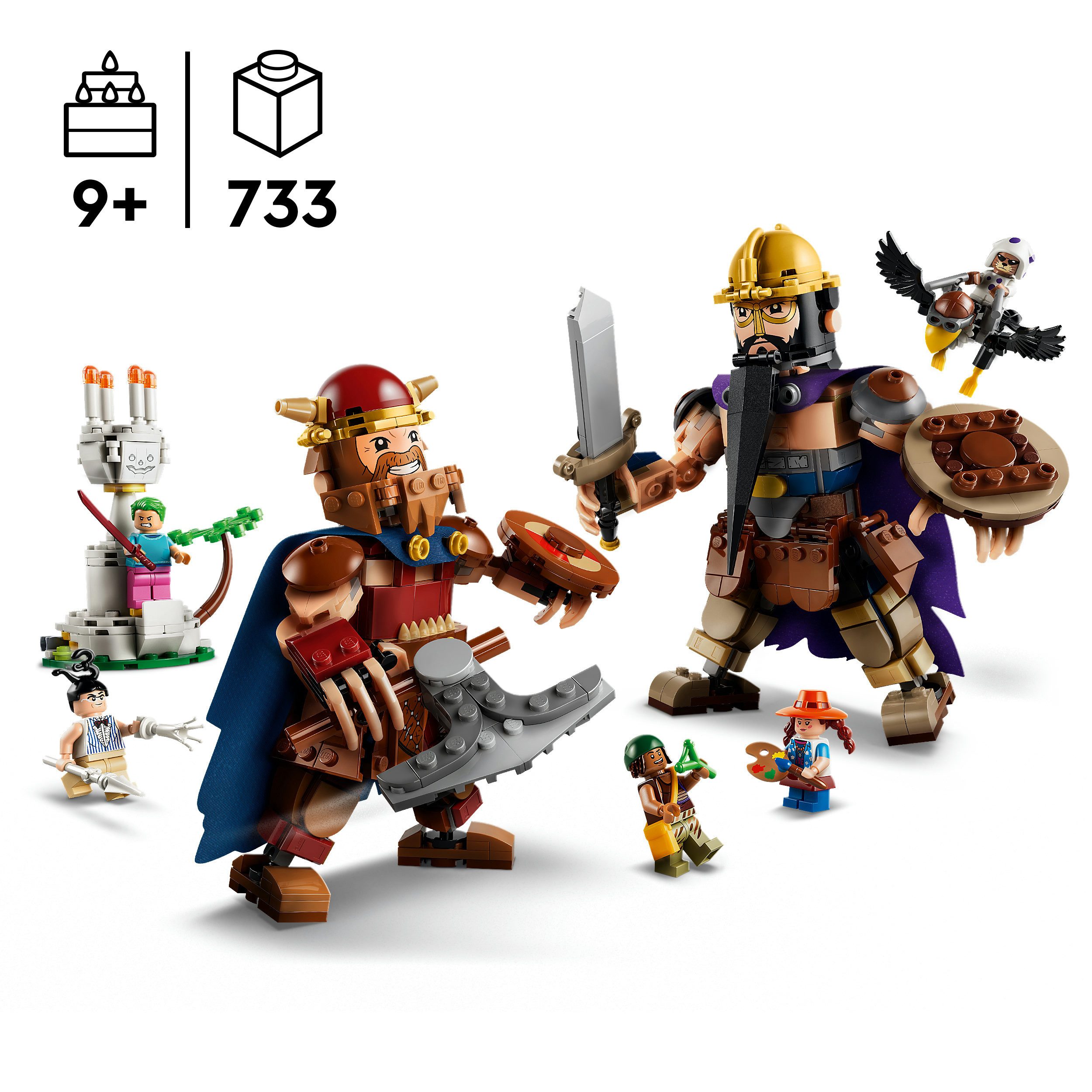 LEGO® Woogey vs. Boogey – Riesen aus Little Garden (75644), LEGO ONE PIECE Konstruktionsspielsteine, (733 St), Made in Europe