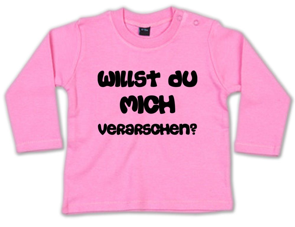 G-graphics Longsleeve Willst Du mich verarschen? Baby Sweater, Baby Longsleeve T, mit Spruch / Sprüche, mit Print / Aufdruck, Geschenk zu jedem Anlass