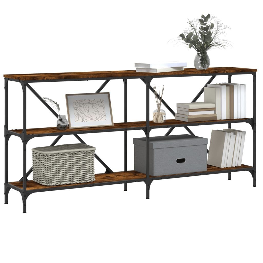 vidaXL Beistelltisch Konsolentisch Räuchereiche 160x30x75 cm günstig online kaufen