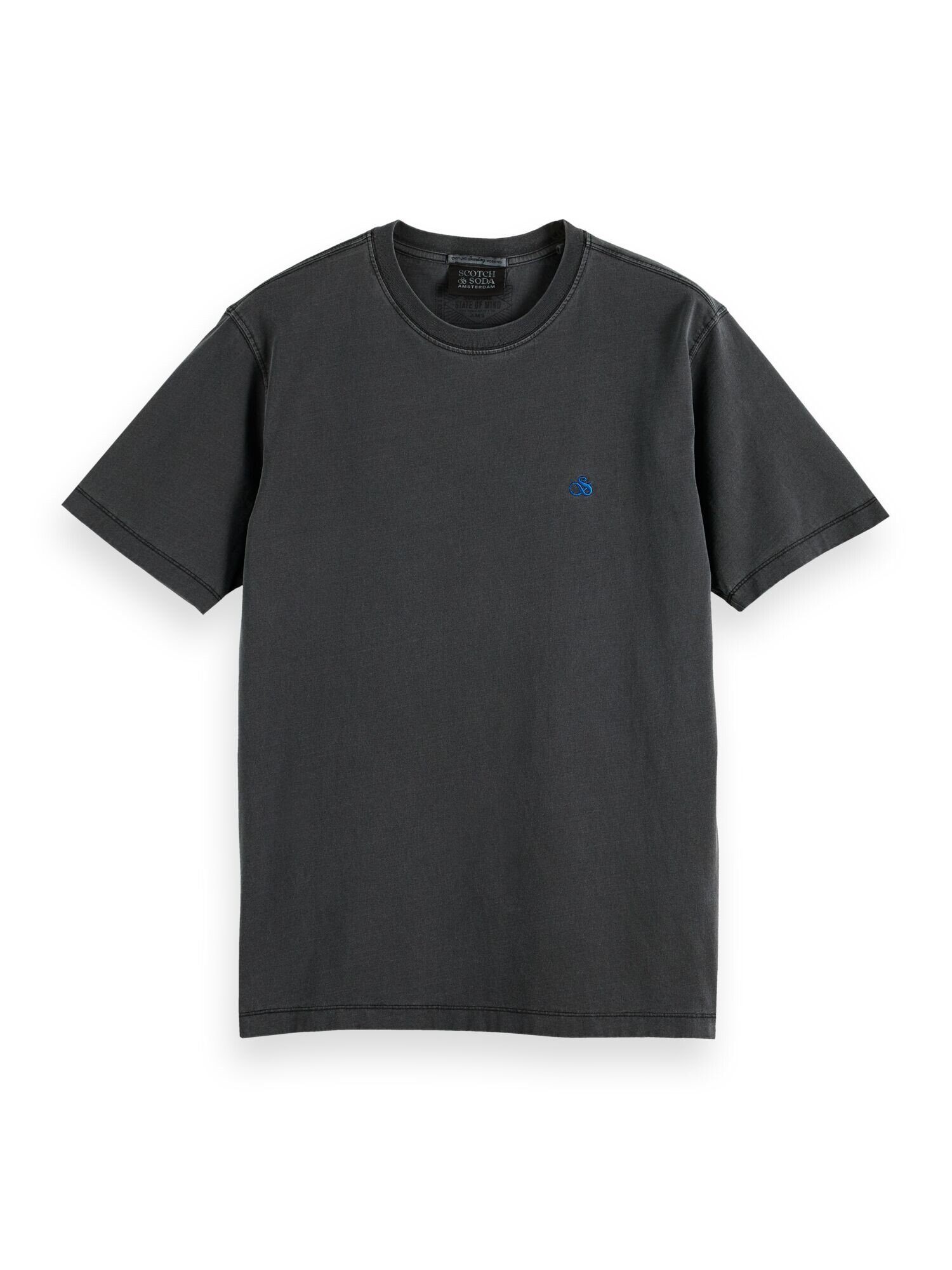 Shirt Logo-Stitching (1-tlg) Scotch Kurzarmshirt Soda und T-Shirt mit Rundhals &