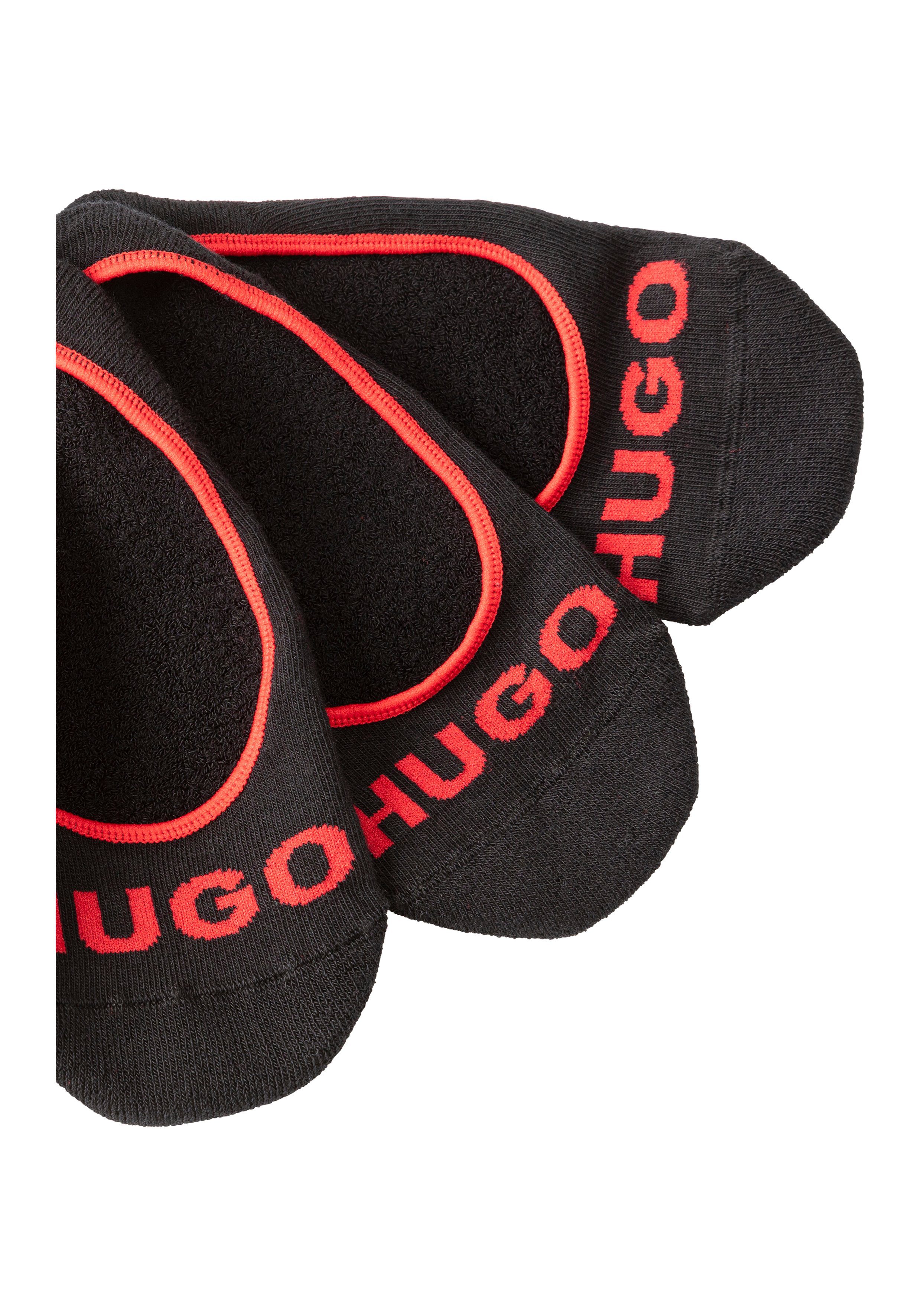 HUGO Füßlinge 3P SL PLUSH LOGO CC (Packung, 3-Paar, 3er) mit kontrastfarben günstig online kaufen