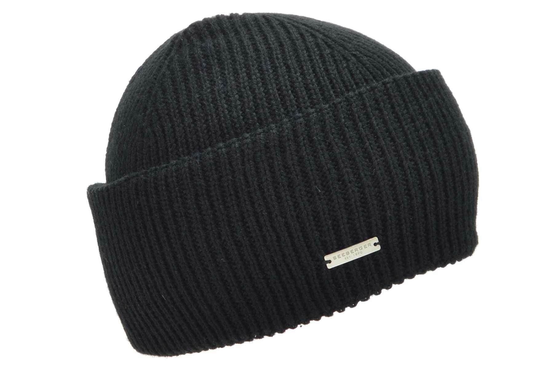 Seeberger Strickmütze Strick Aufschlagmütze in Rippenstruktur 18236-0 günstig online kaufen