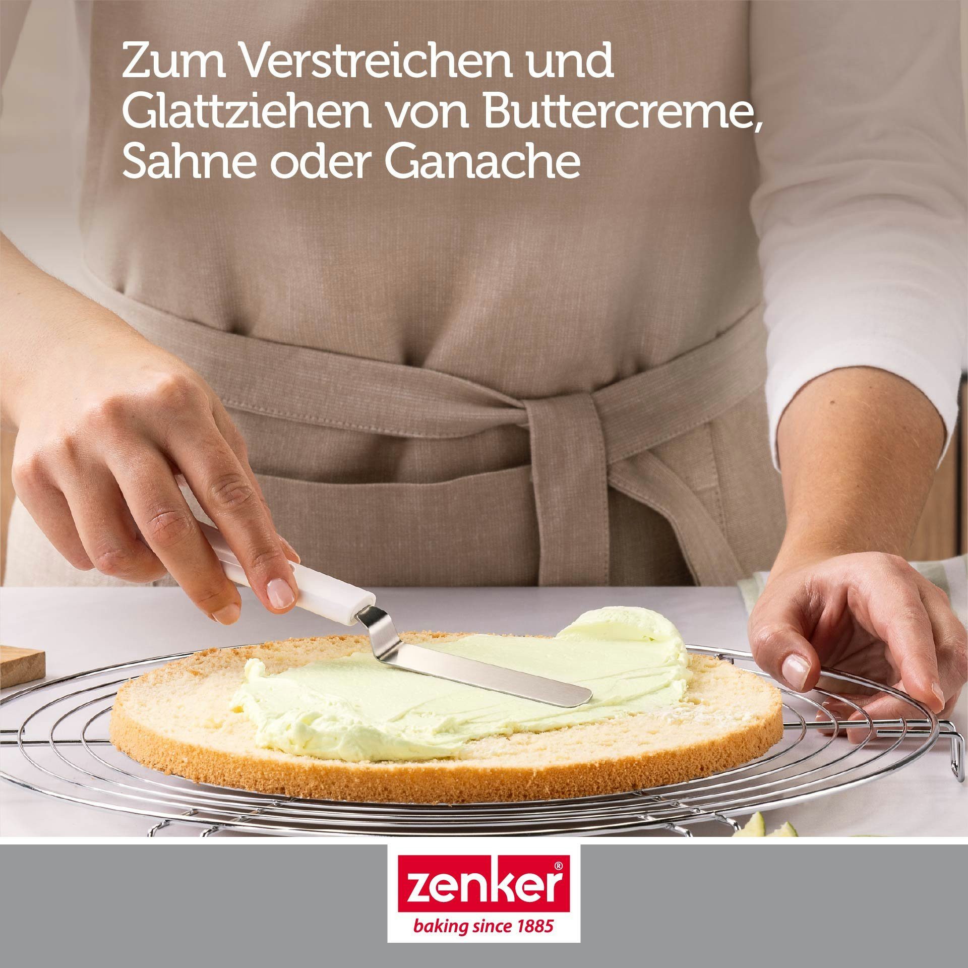 Zenker Teigspachtel Dekorierspatel, Tortenspachtel, Kuchenstreicher, Cremeverteiler – Bild 5 von 5