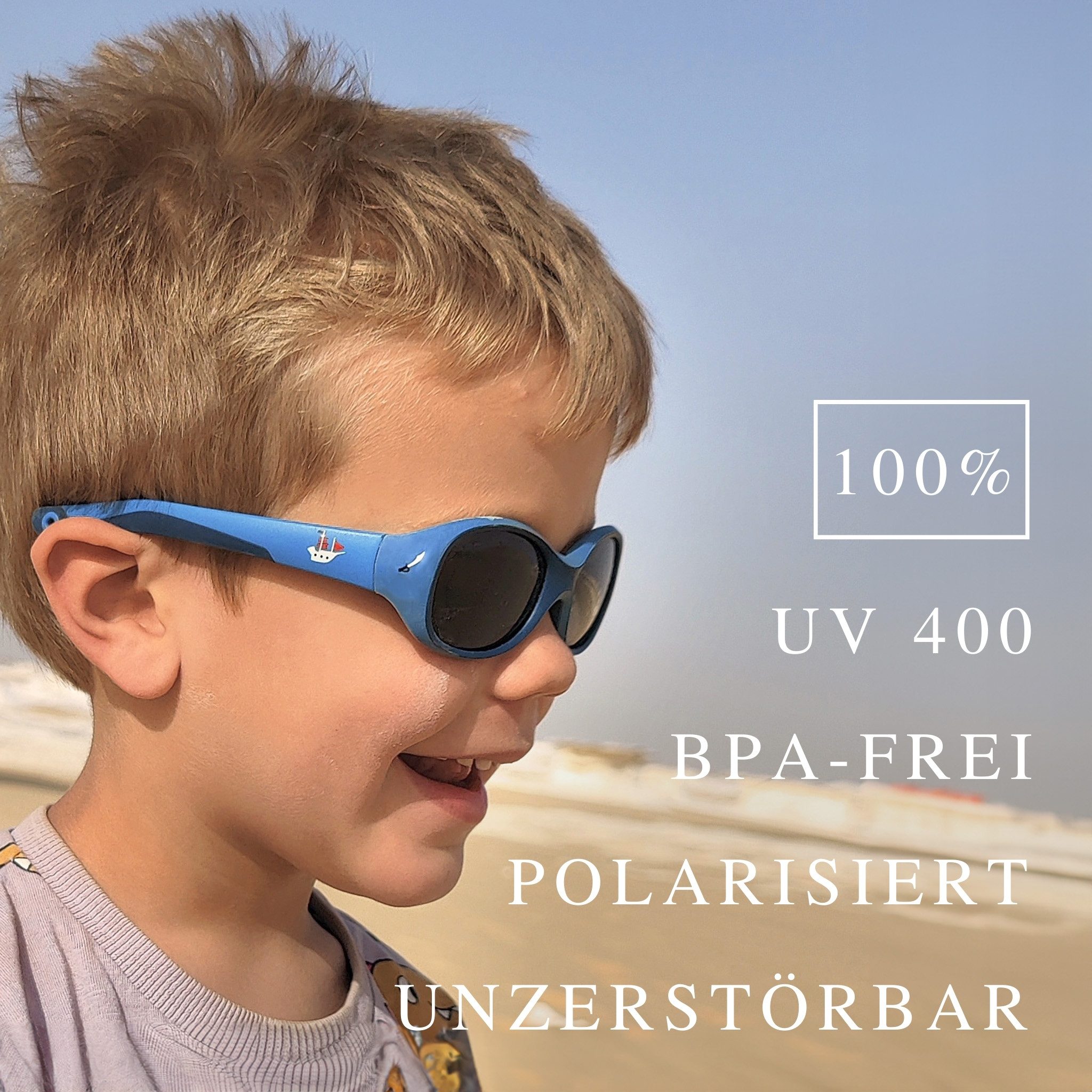 ActiveSol Sonnenbrille Kinder Sonnenbrille Kids, 2-6 Jahre, UV-Schutz, polarisiert Flexibel & Unzerstörbar, Lotuseffekt